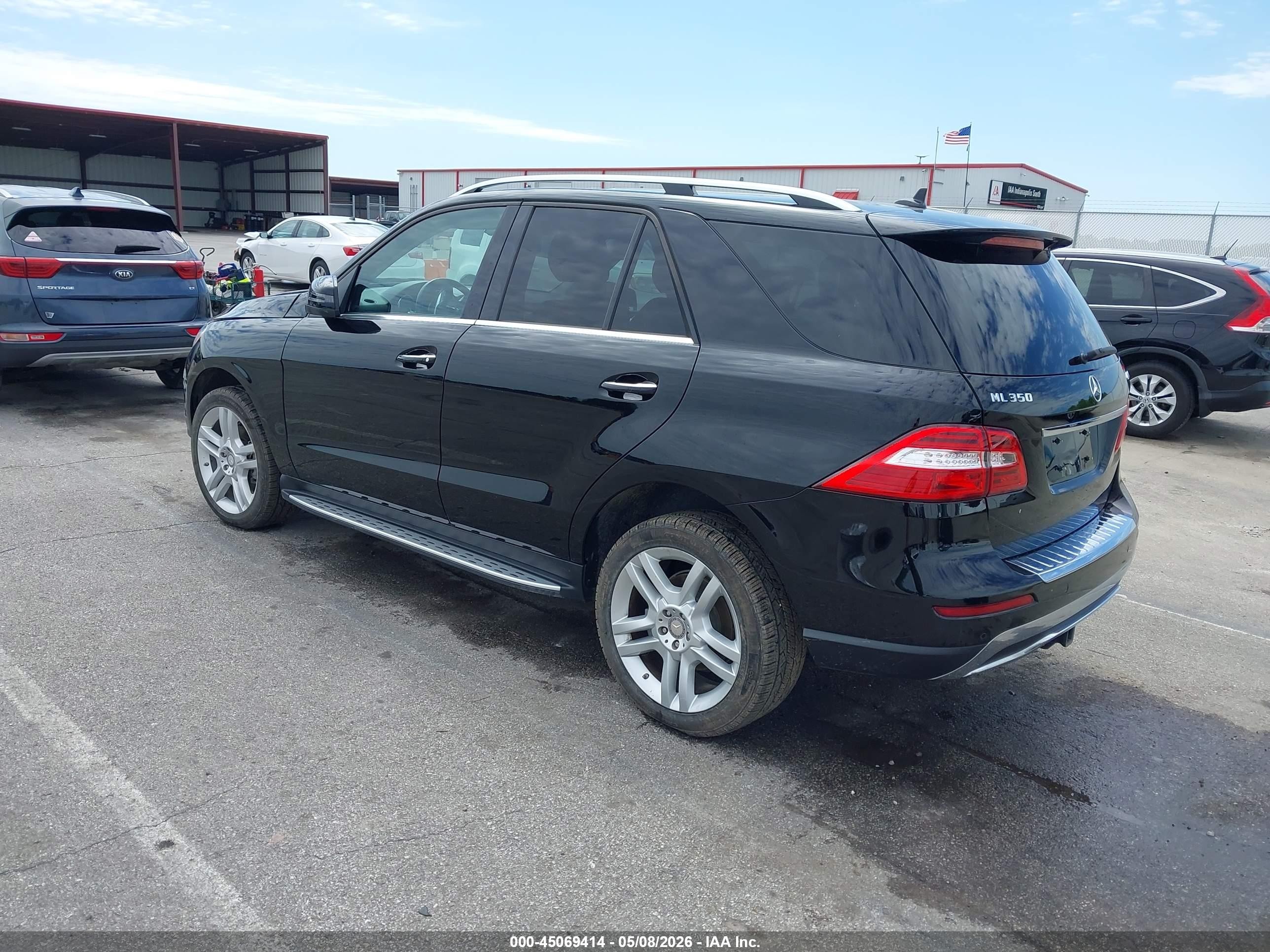 2014 Mercedes-benz Ml 350 4matic Black vin: 4JGDA5HB9EA309724