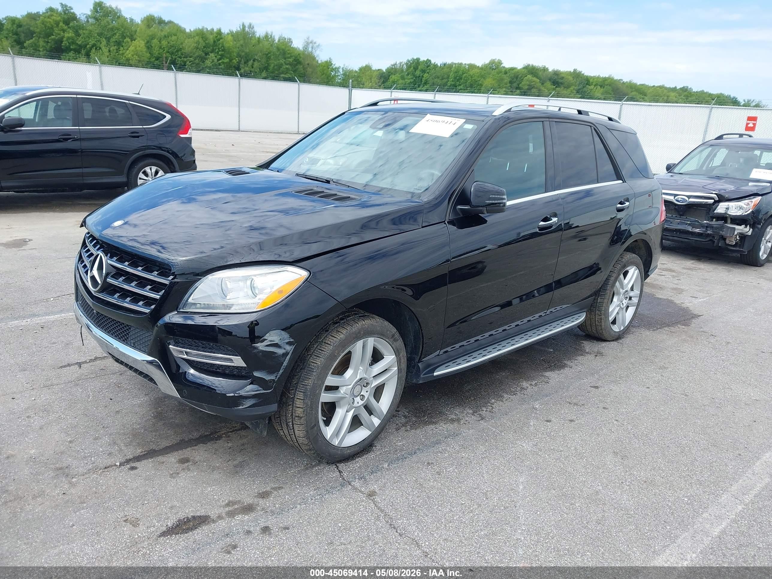 2014 Mercedes-benz Ml 350 4matic Black vin: 4JGDA5HB9EA309724