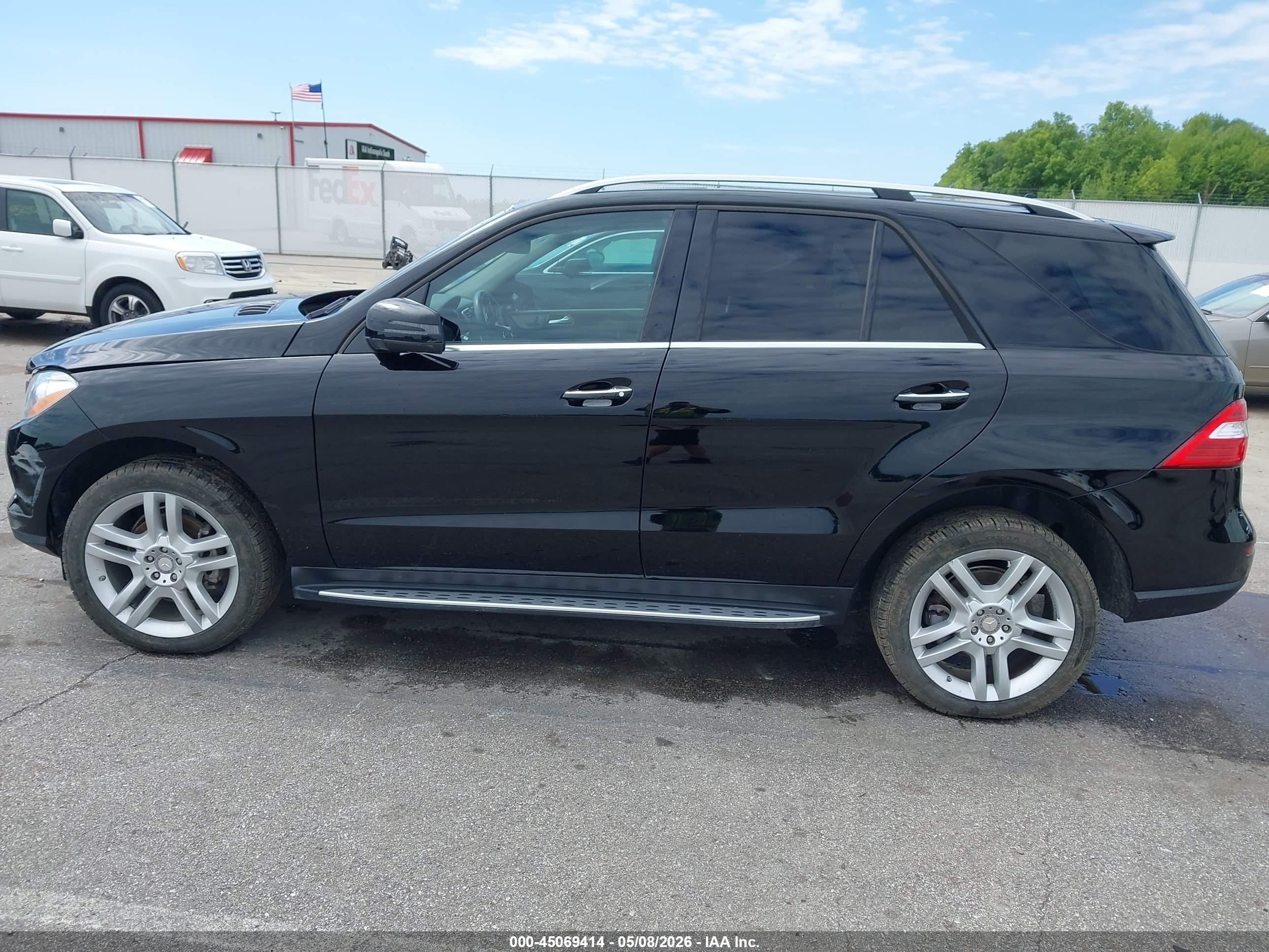 2014 Mercedes-benz Ml 350 4matic Black vin: 4JGDA5HB9EA309724