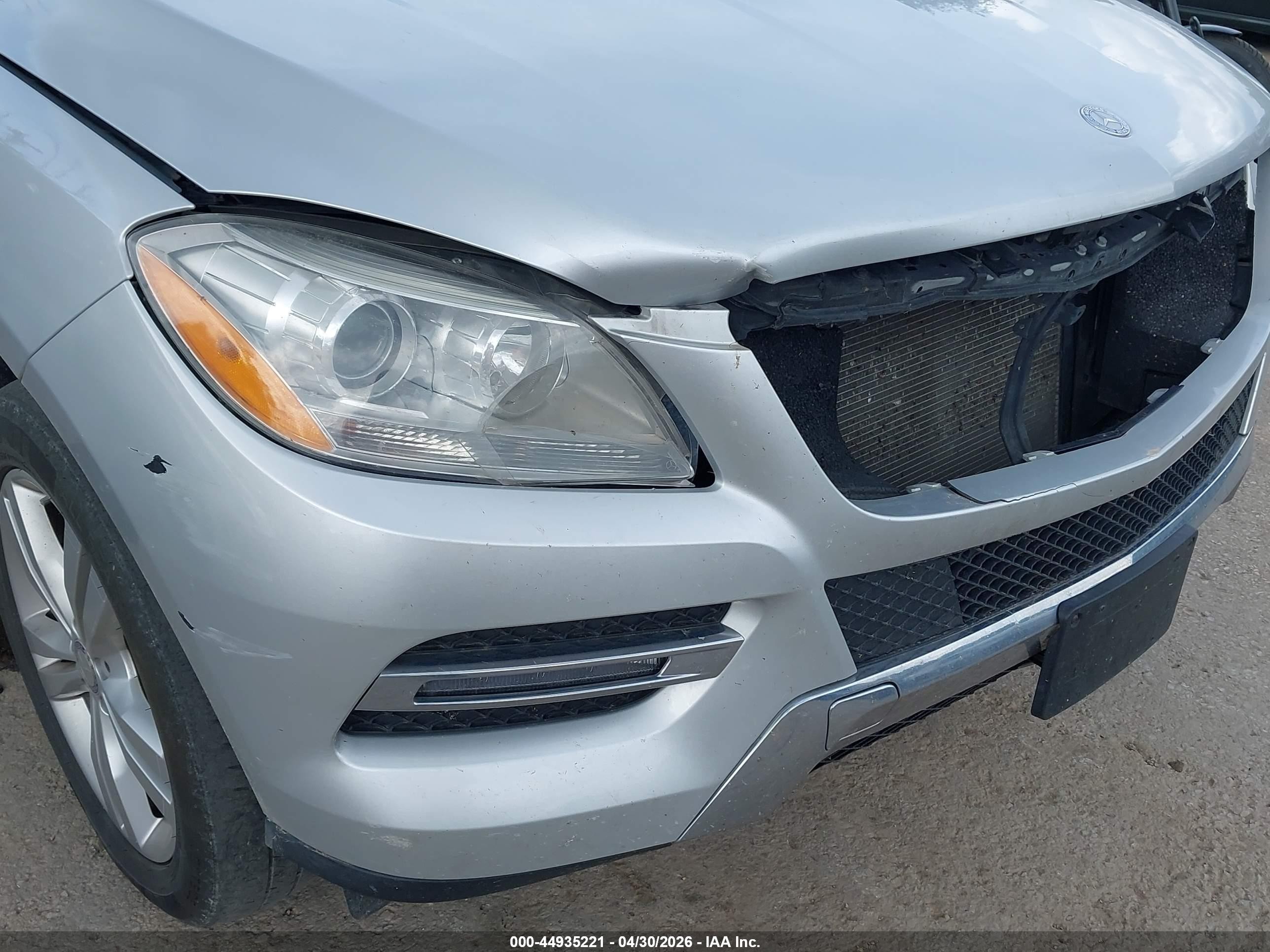 2014 Mercedes-benz Ml 350 4matic Silver vin: 4JGDA5HB9EA372743