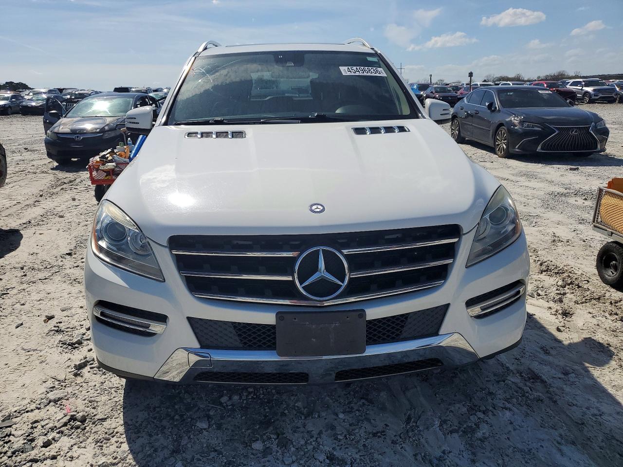 2014 Mercedes-benz Ml 350 4matic White vin: 4JGDA5HB9EA401416