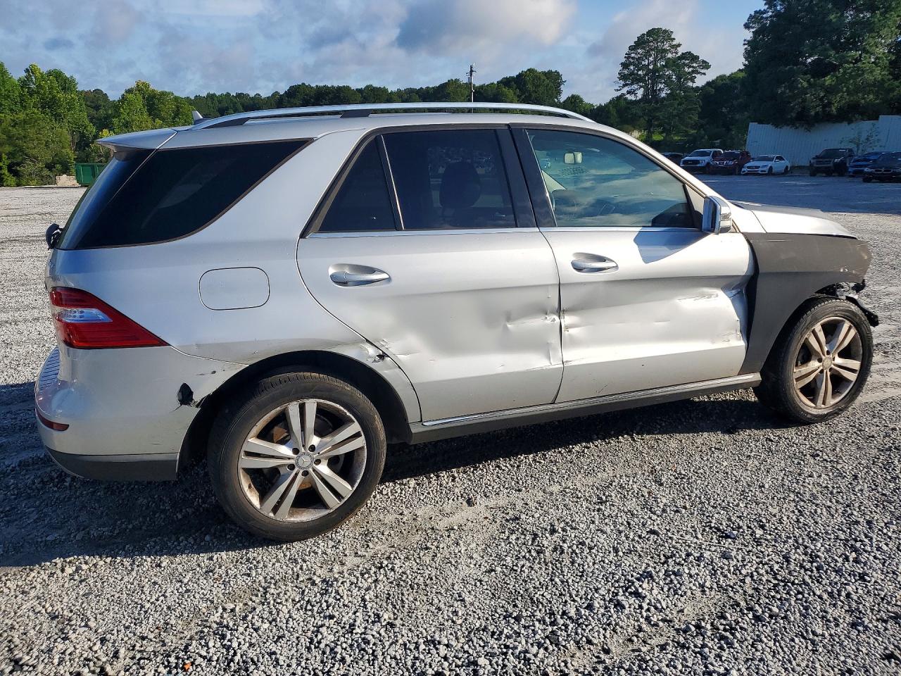 2014 Mercedes-benz Ml 350 4matic Silver vin: 4JGDA5HB9EA424615