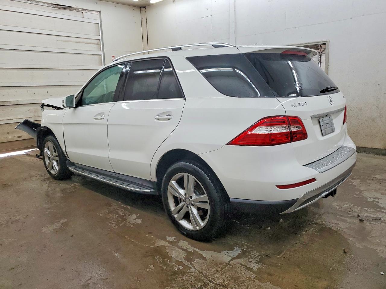2014 Mercedes-benz Ml 350 4matic White vin: 4JGDA5HB9EA428230