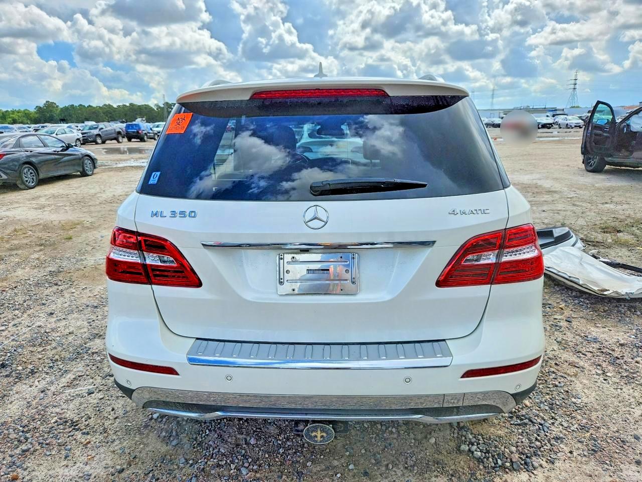 2014 Mercedes-benz Ml 350 4matic White vin: 4JGDA5HB9EA429586