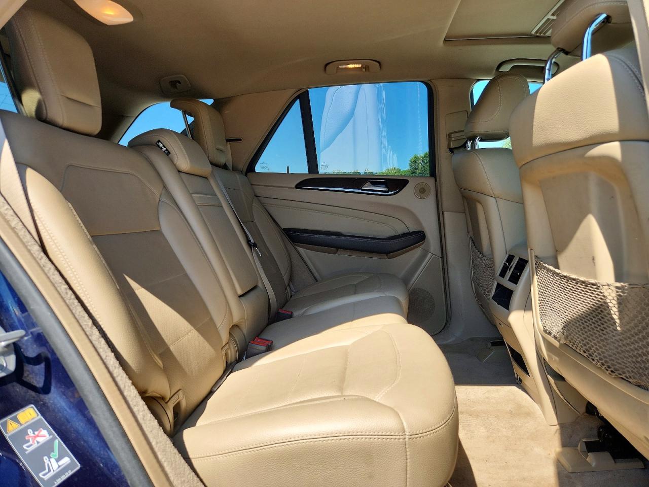 2014 Mercedes-benz Ml 350 4matic Blue vin: 4JGDA5HB9EA436568