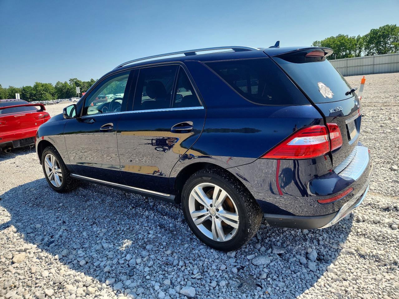 2014 Mercedes-benz Ml 350 4matic Blue vin: 4JGDA5HB9EA436568