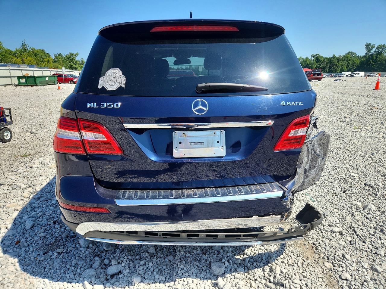 2014 Mercedes-benz Ml 350 4matic Blue vin: 4JGDA5HB9EA436568