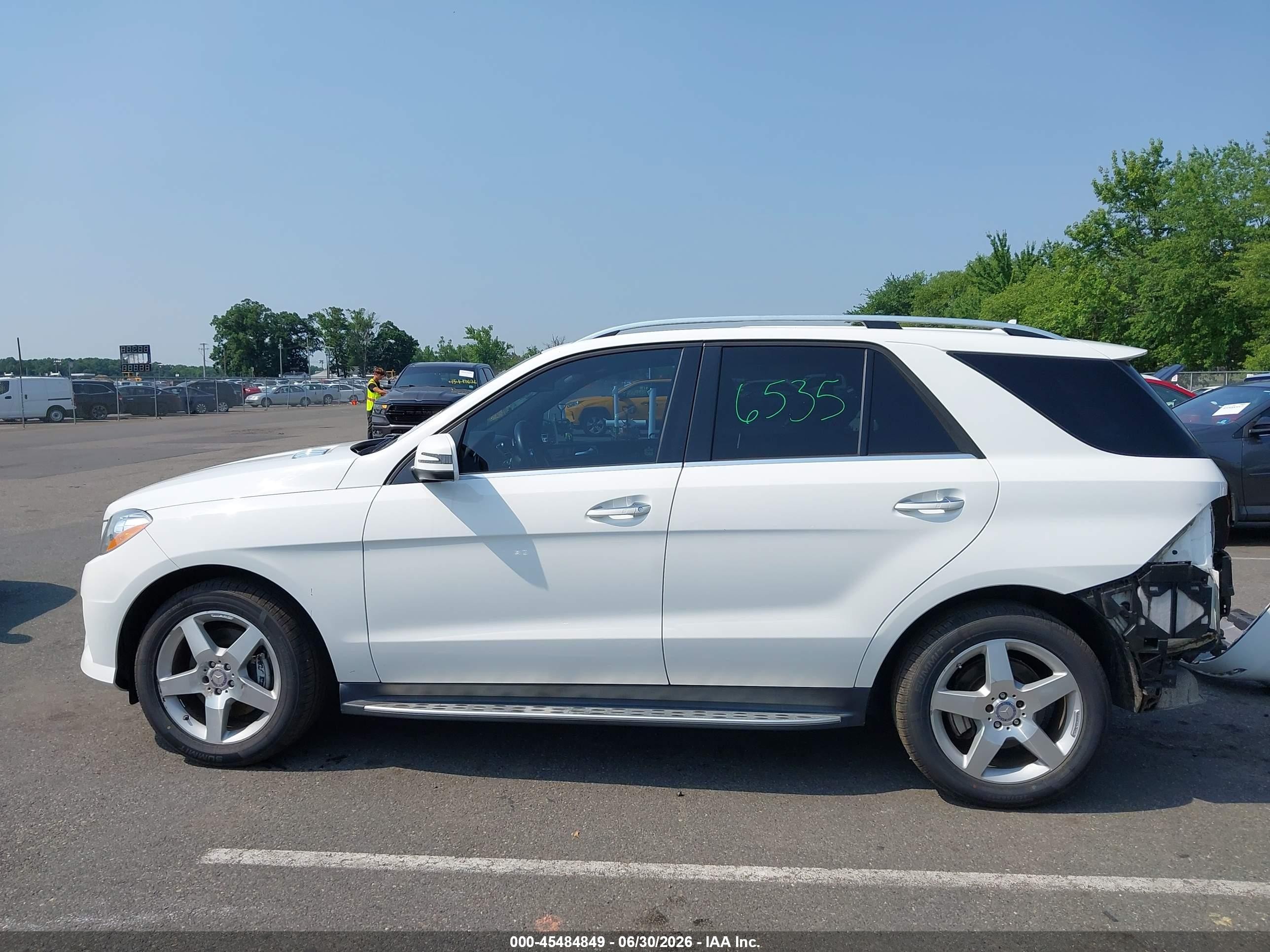 2015 Mercedes-benz Ml 350 4matic White vin: 4JGDA5HB9FA499803