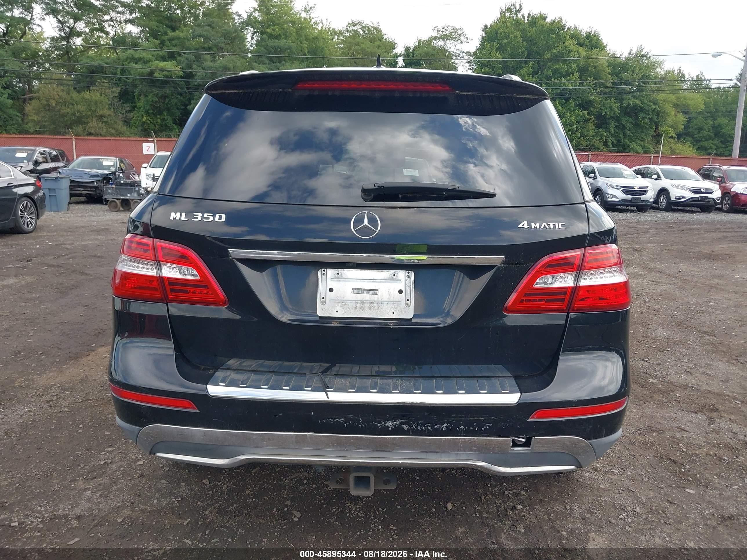 2015 Mercedes-benz Ml 350 4matic Черный vin: 4JGDA5HB9FA525297