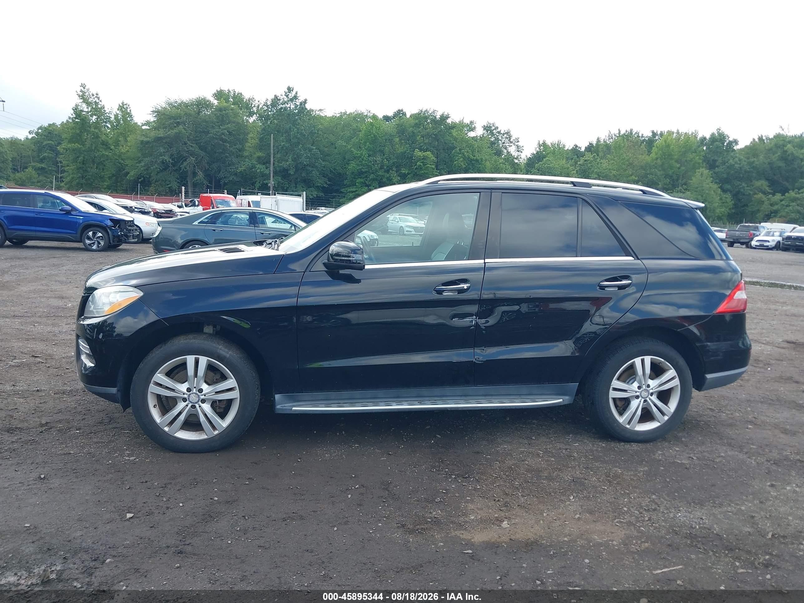 2015 Mercedes-benz Ml 350 4matic Черный vin: 4JGDA5HB9FA525297
