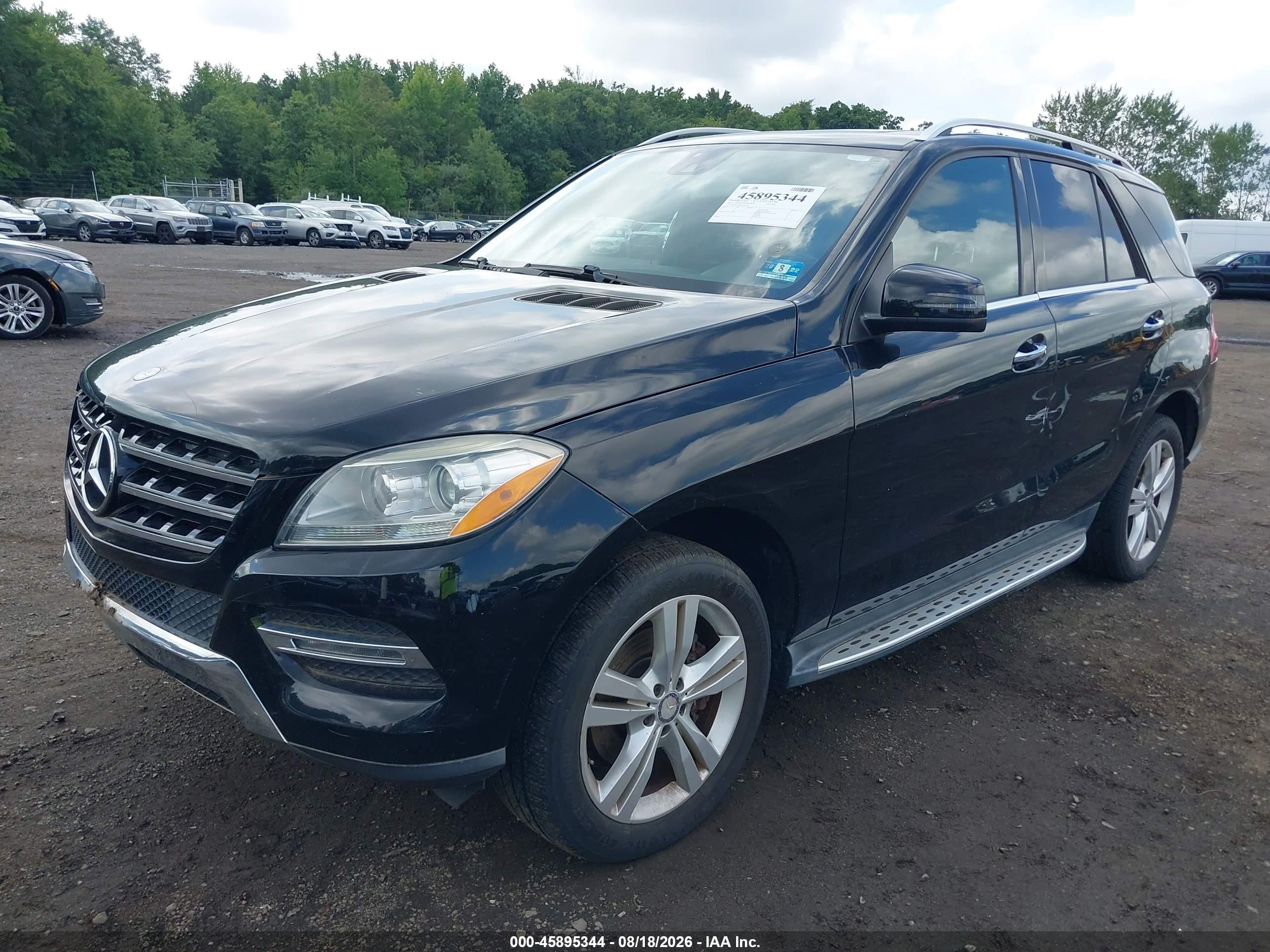 2015 Mercedes-benz Ml 350 4matic Черный vin: 4JGDA5HB9FA525297