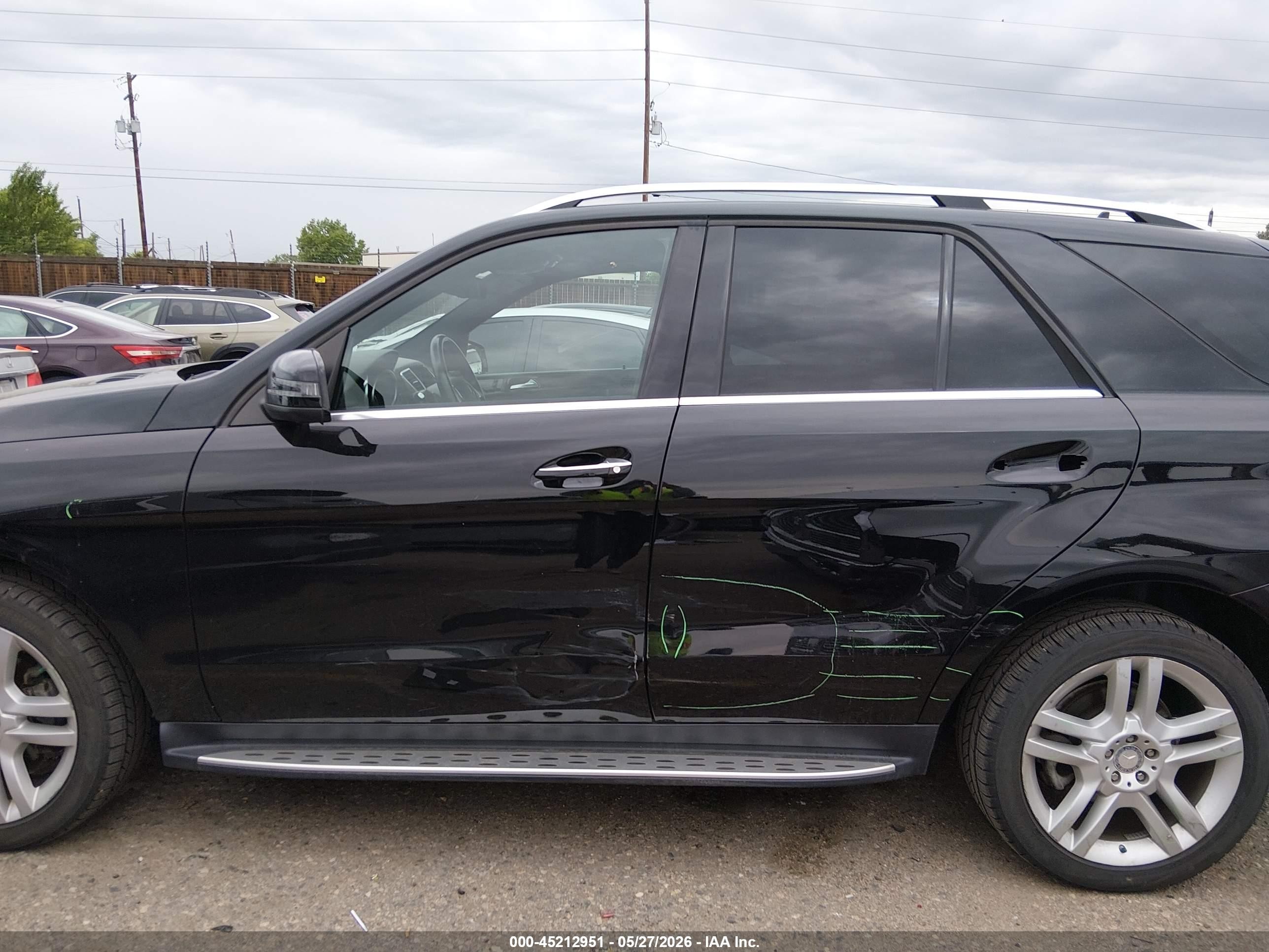 2015 Mercedes-benz Ml 350 4matic Черный vin: 4JGDA5HB9FA546893