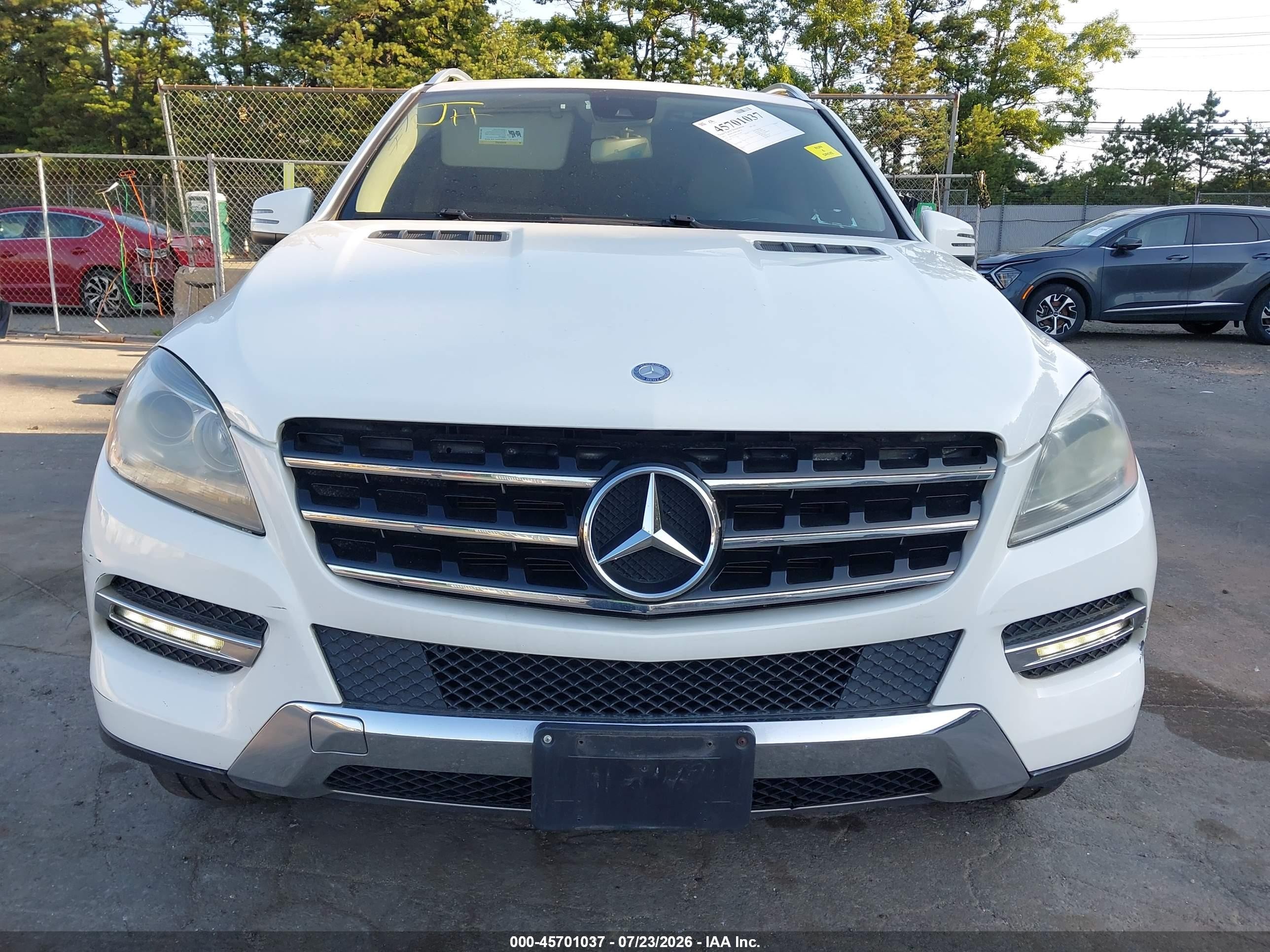 2015 Mercedes-benz Ml 350 4matic White vin: 4JGDA5HB9FA547266