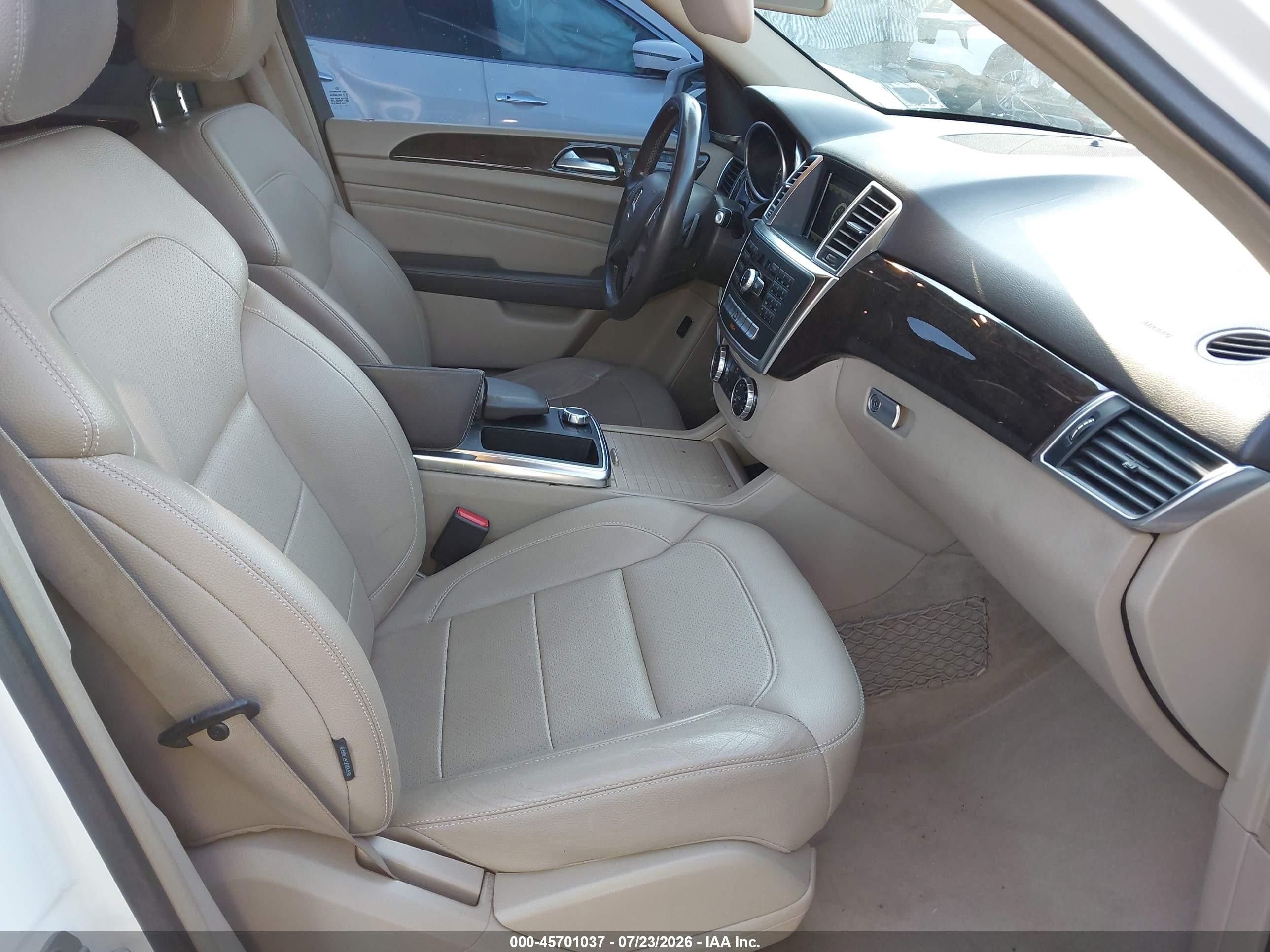 2015 Mercedes-benz Ml 350 4matic White vin: 4JGDA5HB9FA547266