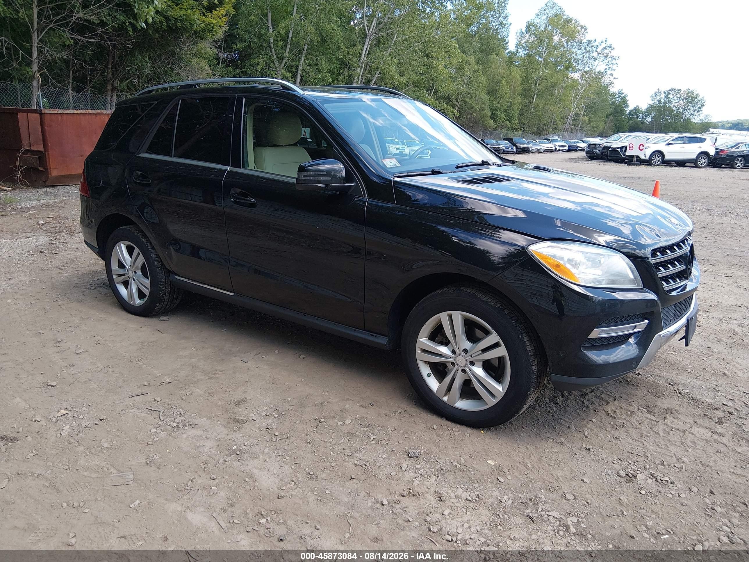 2015 Mercedes-benz Ml 350 4matic Black vin: 4JGDA5HB9FA585323
