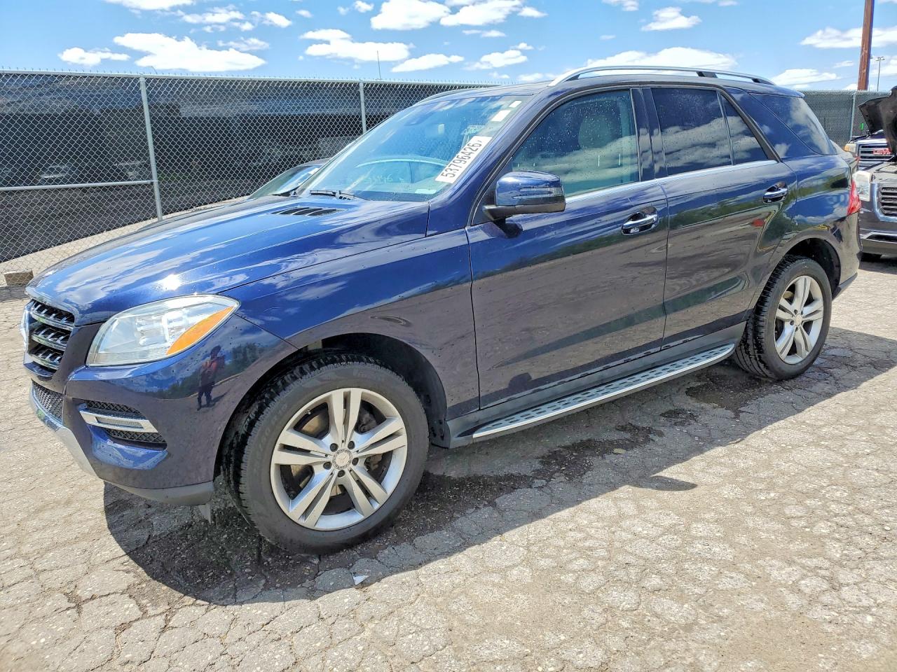 2015 Mercedes-benz Ml 350 4matic Blue vin: 4JGDA5HB9FA593776