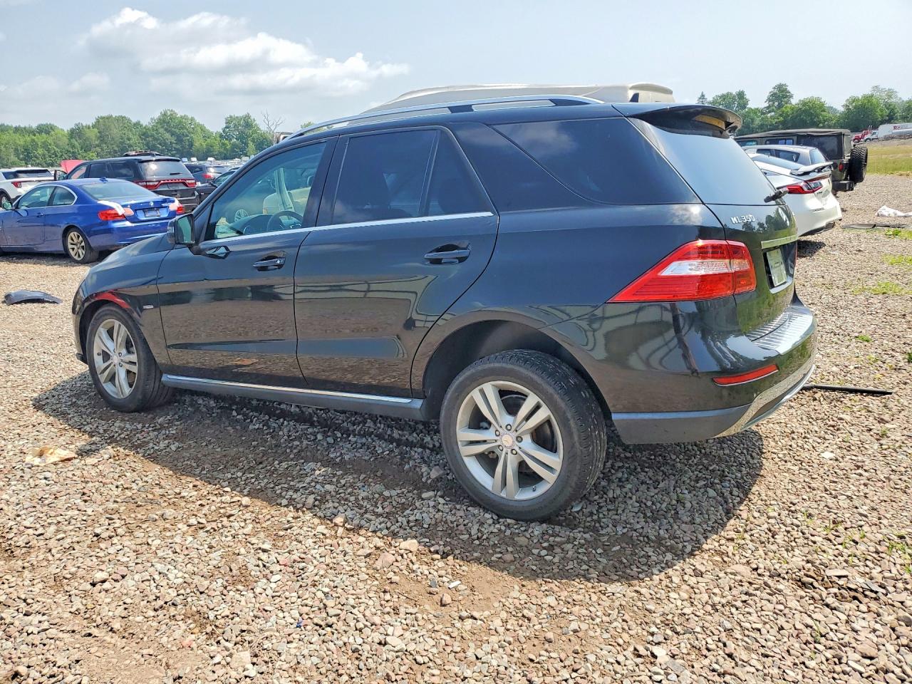 2012 Mercedes-benz Ml 350 4matic Black vin: 4JGDA5HBXCA002916