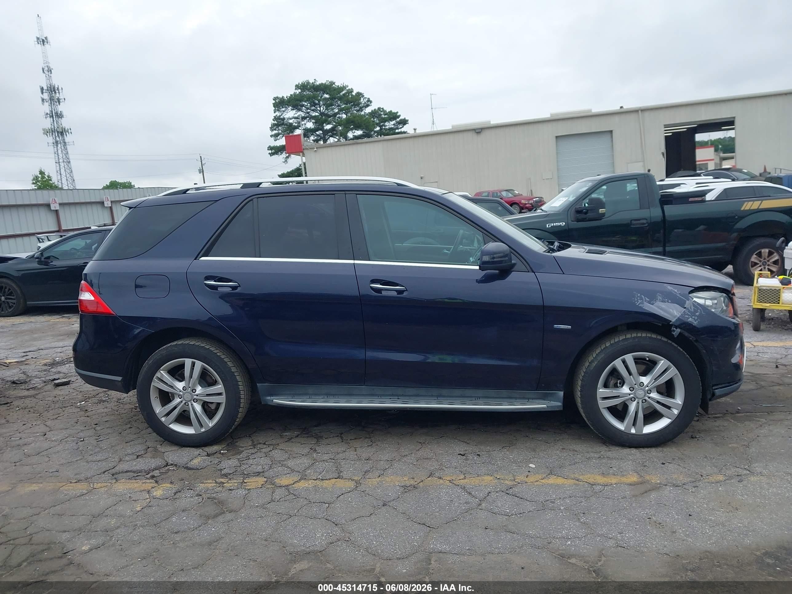 2012 Mercedes-benz Ml 350 4matic Dark Blue vin: 4JGDA5HBXCA024477
