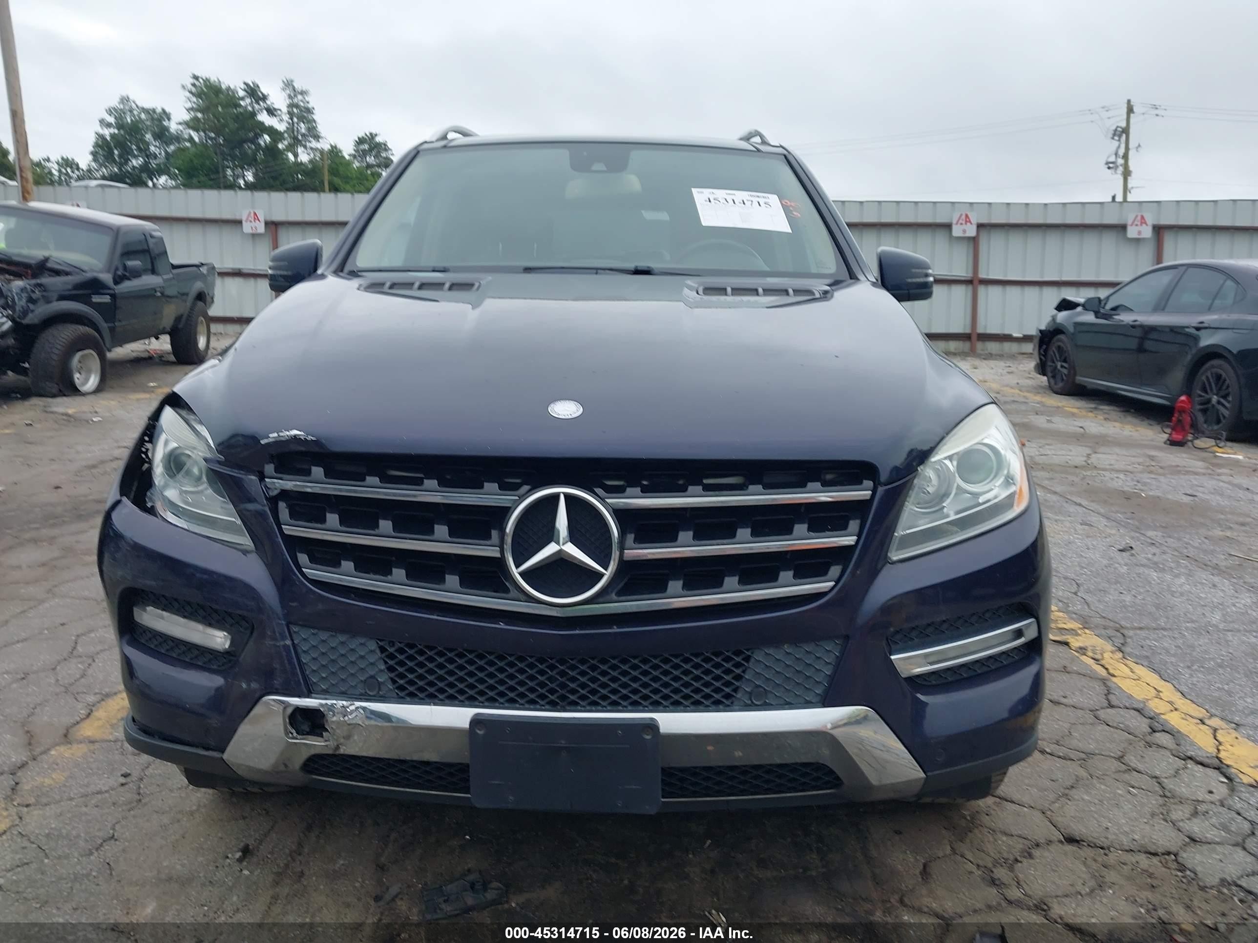 2012 Mercedes-benz Ml 350 4matic Dark Blue vin: 4JGDA5HBXCA024477