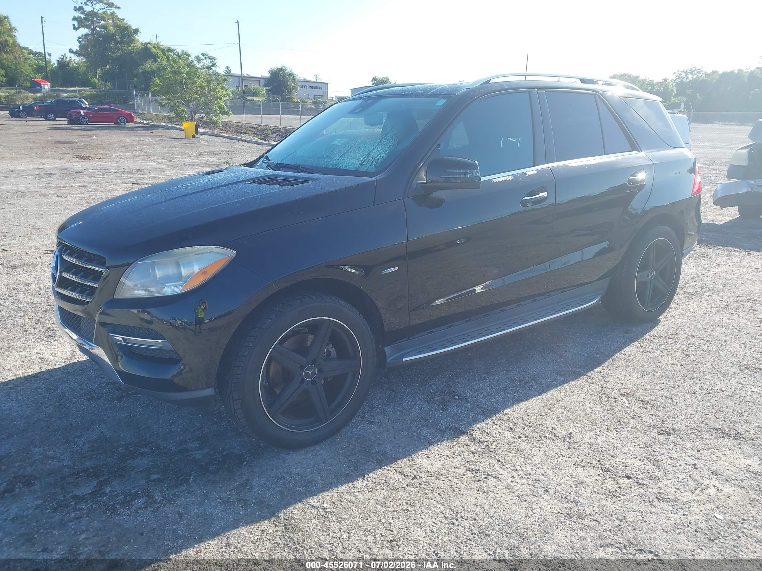 2012 Mercedes-benz Ml 350 4matic Black vin: 4JGDA5HBXCA038606