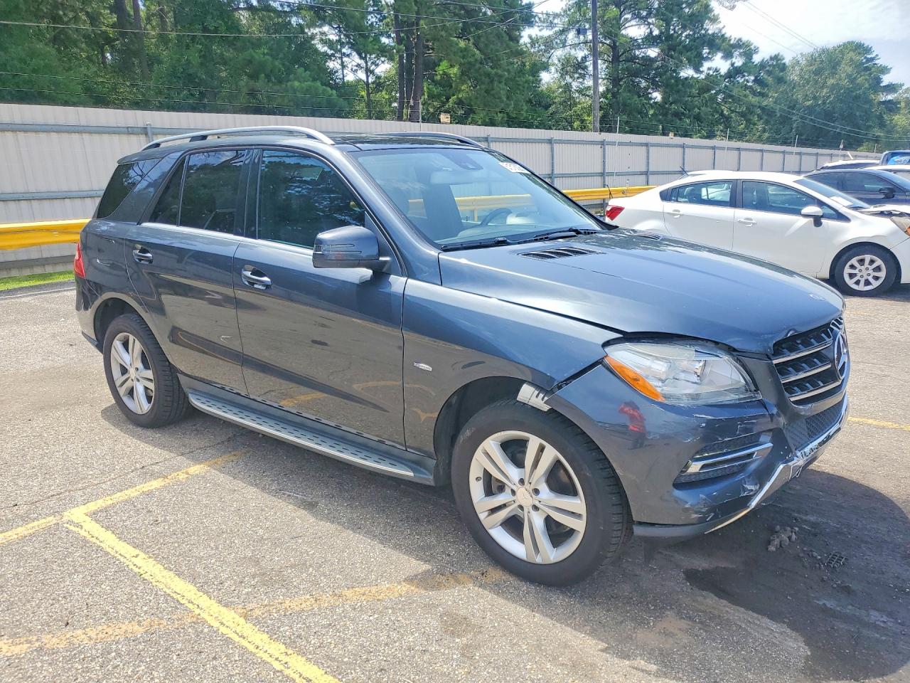 2012 Mercedes-benz Ml 350 4matic Gray vin: 4JGDA5HBXCA054661