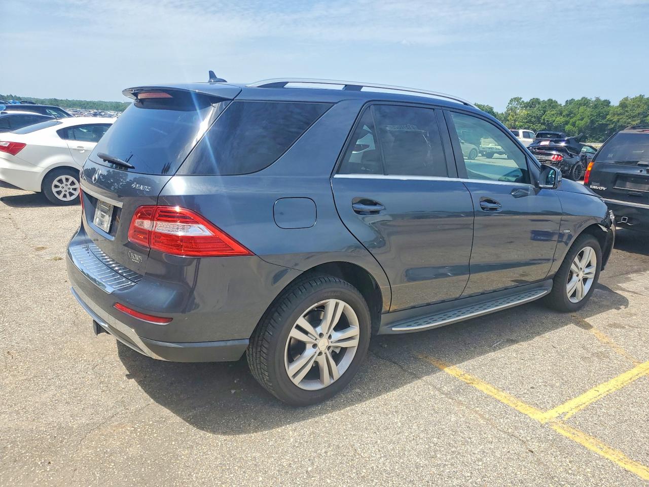2012 Mercedes-benz Ml 350 4matic Gray vin: 4JGDA5HBXCA054661