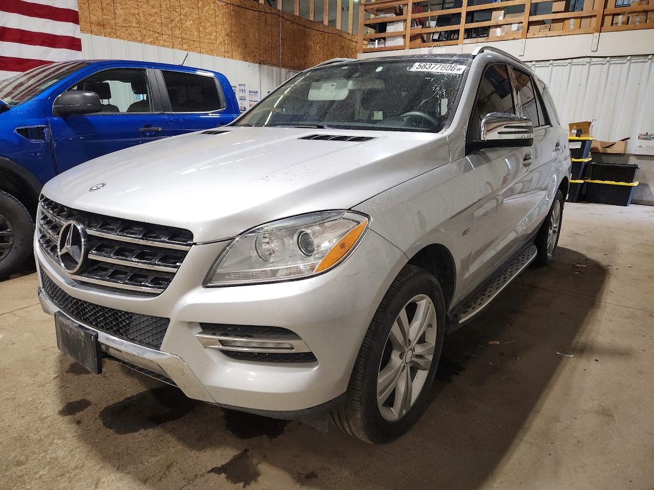 2012 Mercedes-benz Ml 350 4matic Серый vin: 4JGDA5HBXCA055048