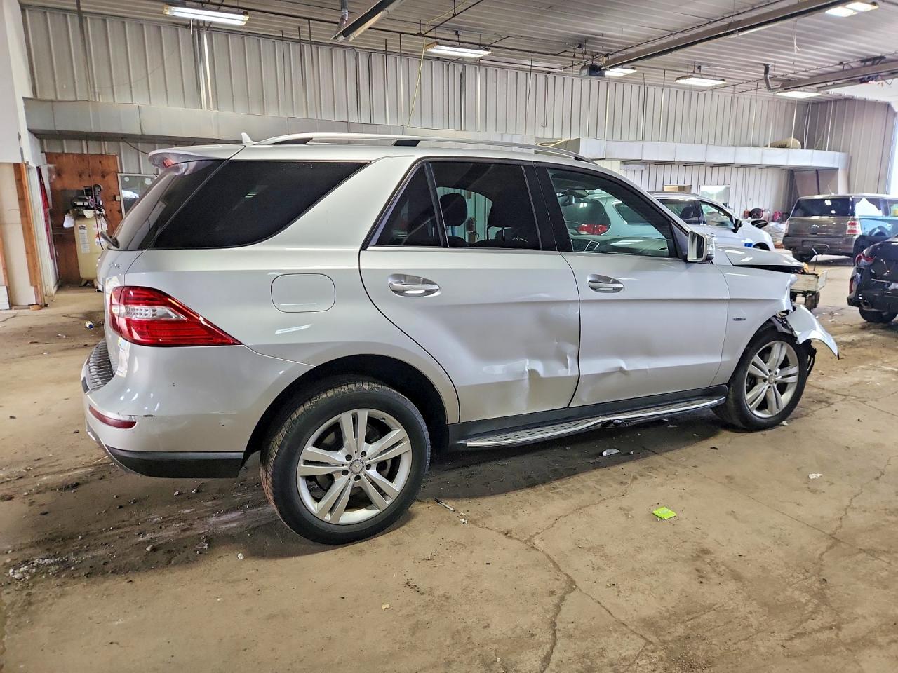 2012 Mercedes-benz Ml 350 4matic Silver vin: 4JGDA5HBXCA077194