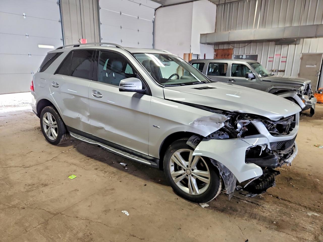 2012 Mercedes-benz Ml 350 4matic Silver vin: 4JGDA5HBXCA077194