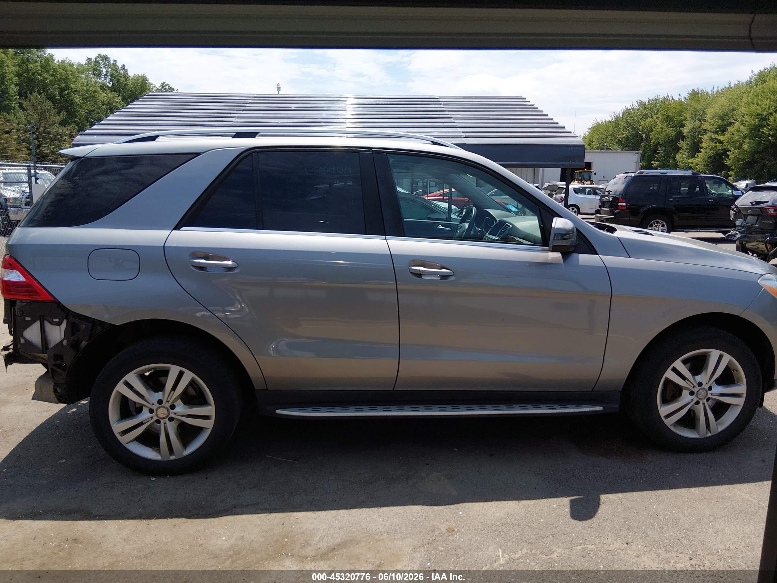 2013 Mercedes-benz Ml 350 4matic Gray vin: 4JGDA5HBXDA200347