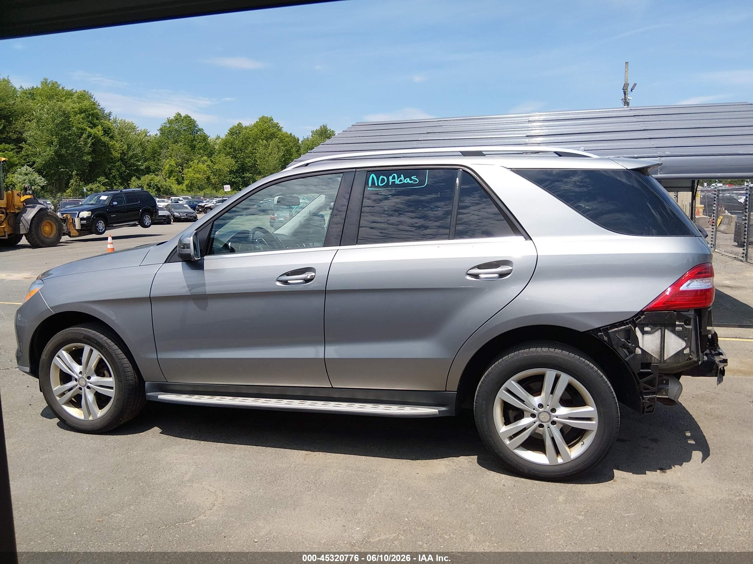 2013 Mercedes-benz Ml 350 4matic Gray vin: 4JGDA5HBXDA200347