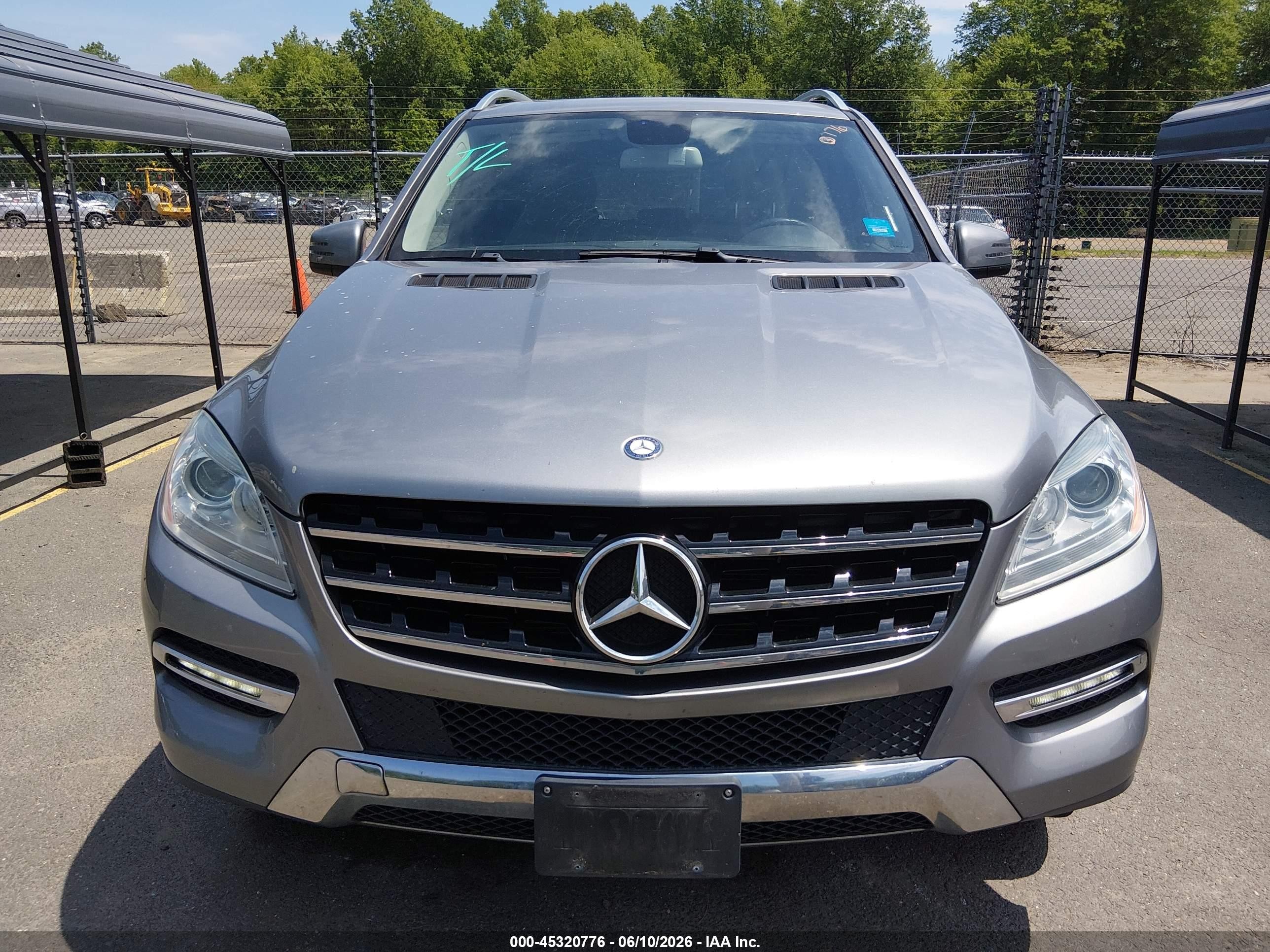 2013 Mercedes-benz Ml 350 4matic Gray vin: 4JGDA5HBXDA200347