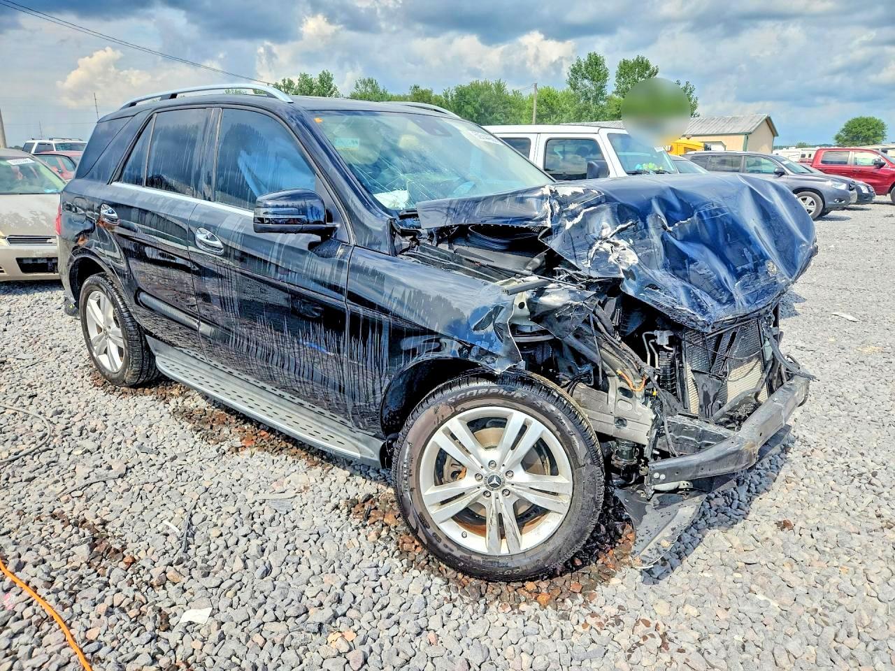 2013 Mercedes-benz Ml 350 4matic Black vin: 4JGDA5HBXDA243408
