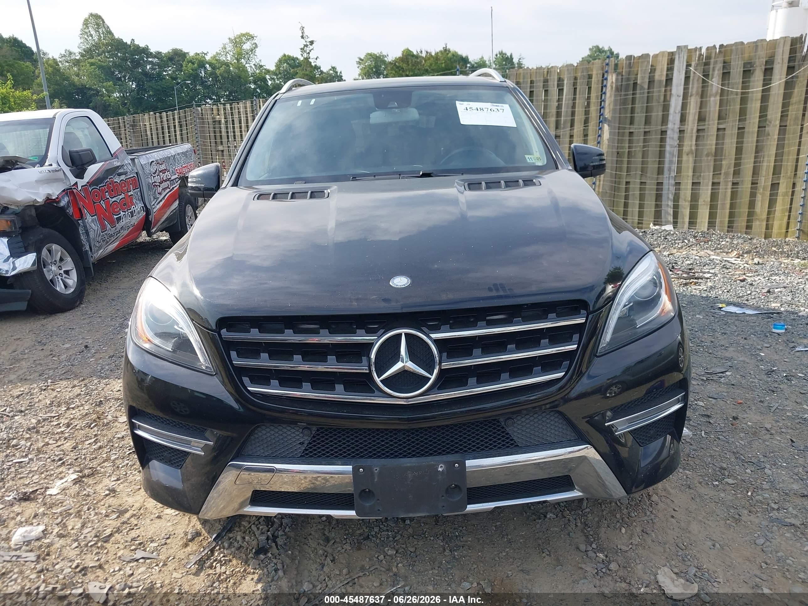 2014 Mercedes-benz Ml 350 4matic Black vin: 4JGDA5HBXEA268990