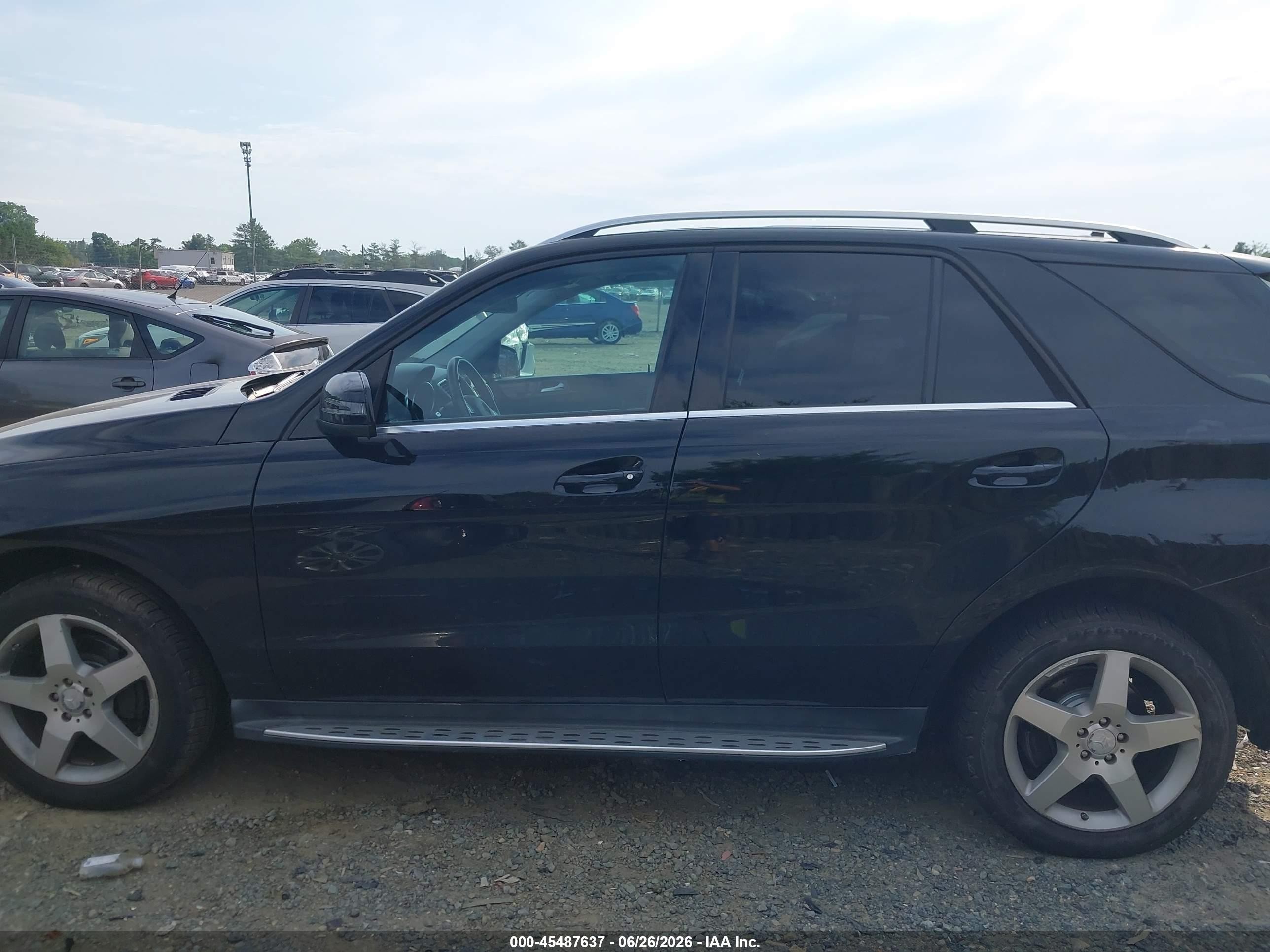 2014 Mercedes-benz Ml 350 4matic Black vin: 4JGDA5HBXEA268990