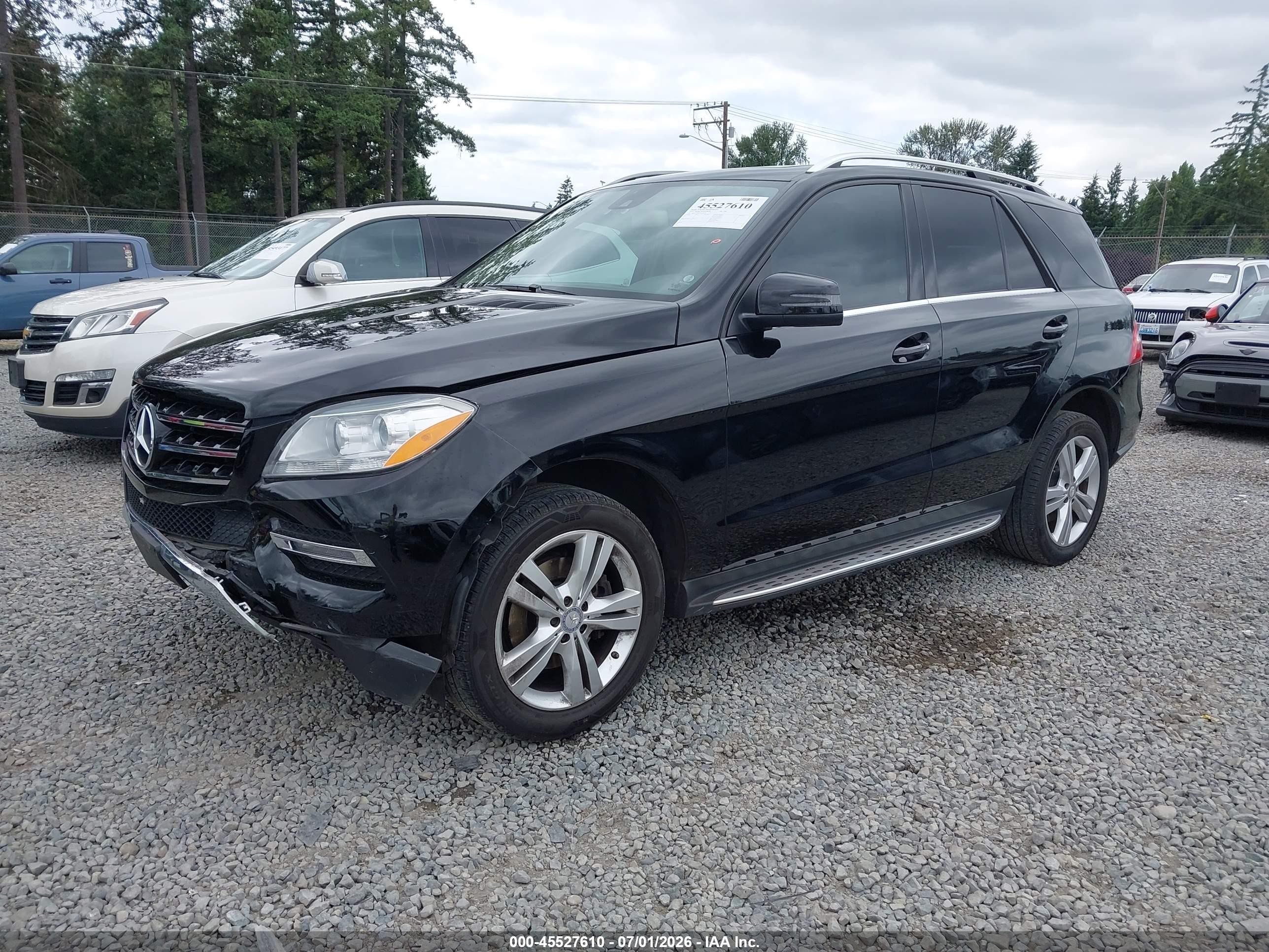 2014 Mercedes-benz Ml 350 4matic Black vin: 4JGDA5HBXEA275079