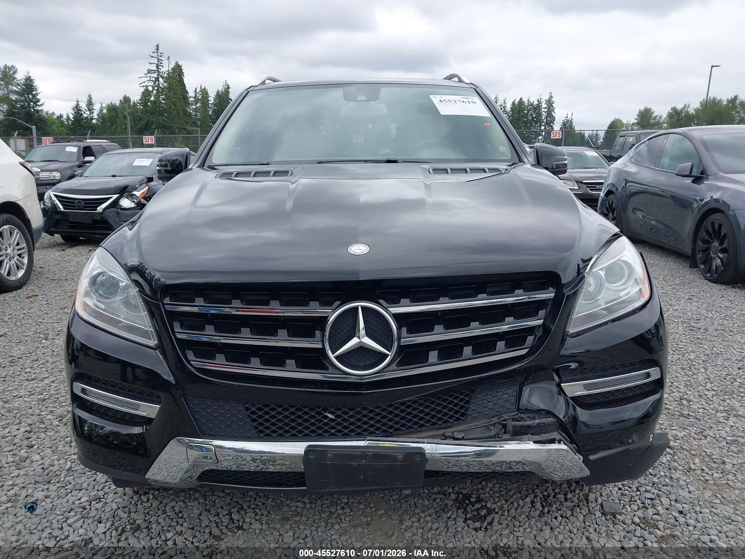 2014 Mercedes-benz Ml 350 4matic Black vin: 4JGDA5HBXEA275079