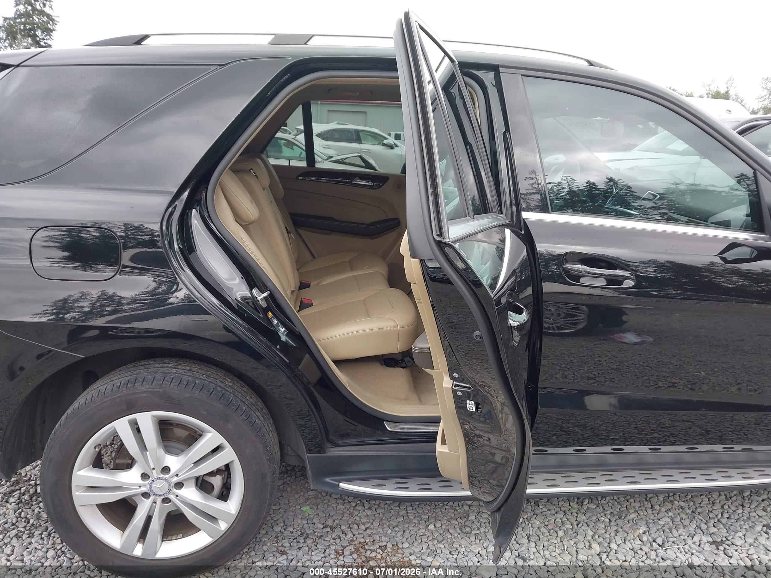 2014 Mercedes-benz Ml 350 4matic Black vin: 4JGDA5HBXEA275079