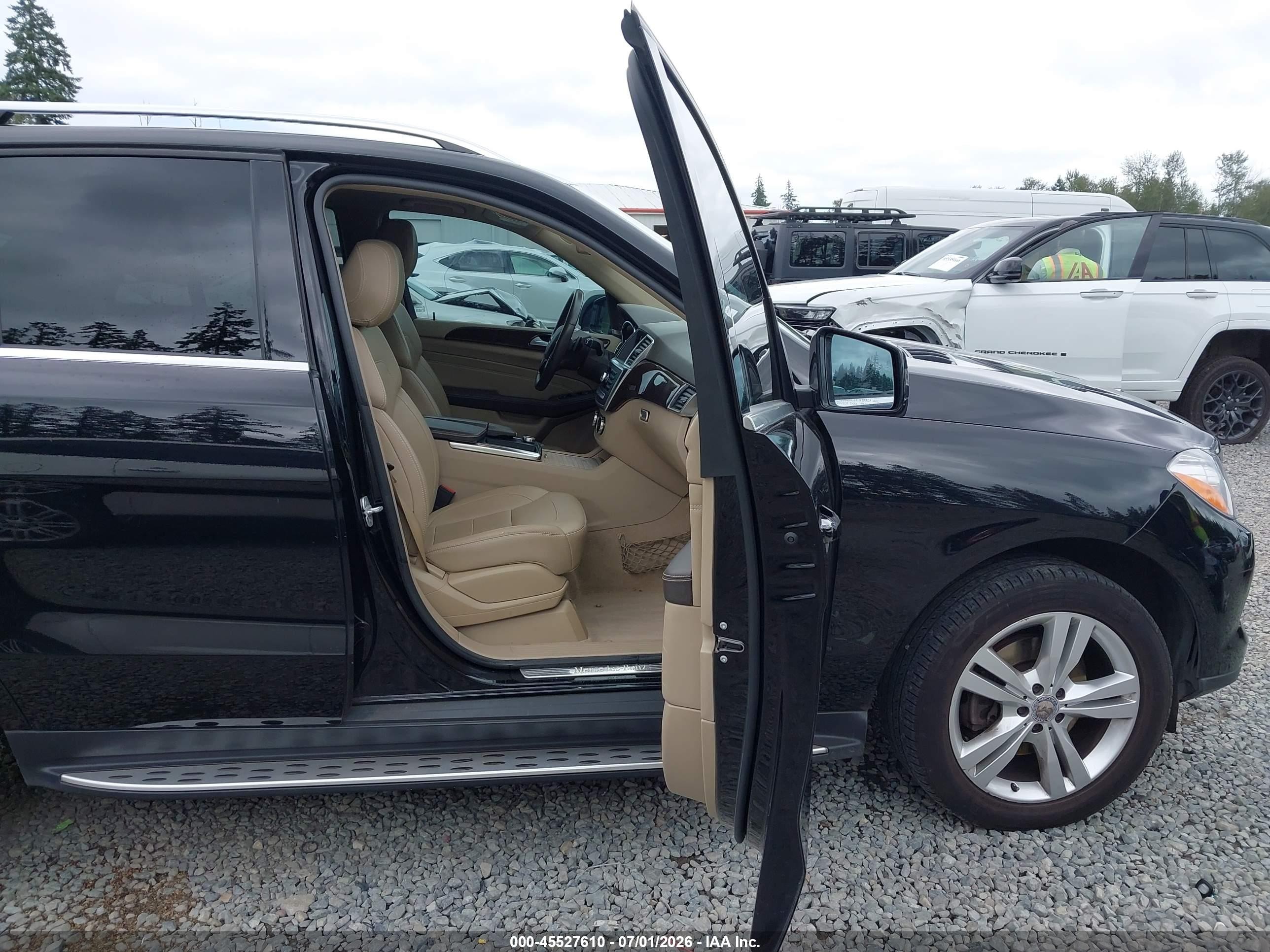2014 Mercedes-benz Ml 350 4matic Black vin: 4JGDA5HBXEA275079
