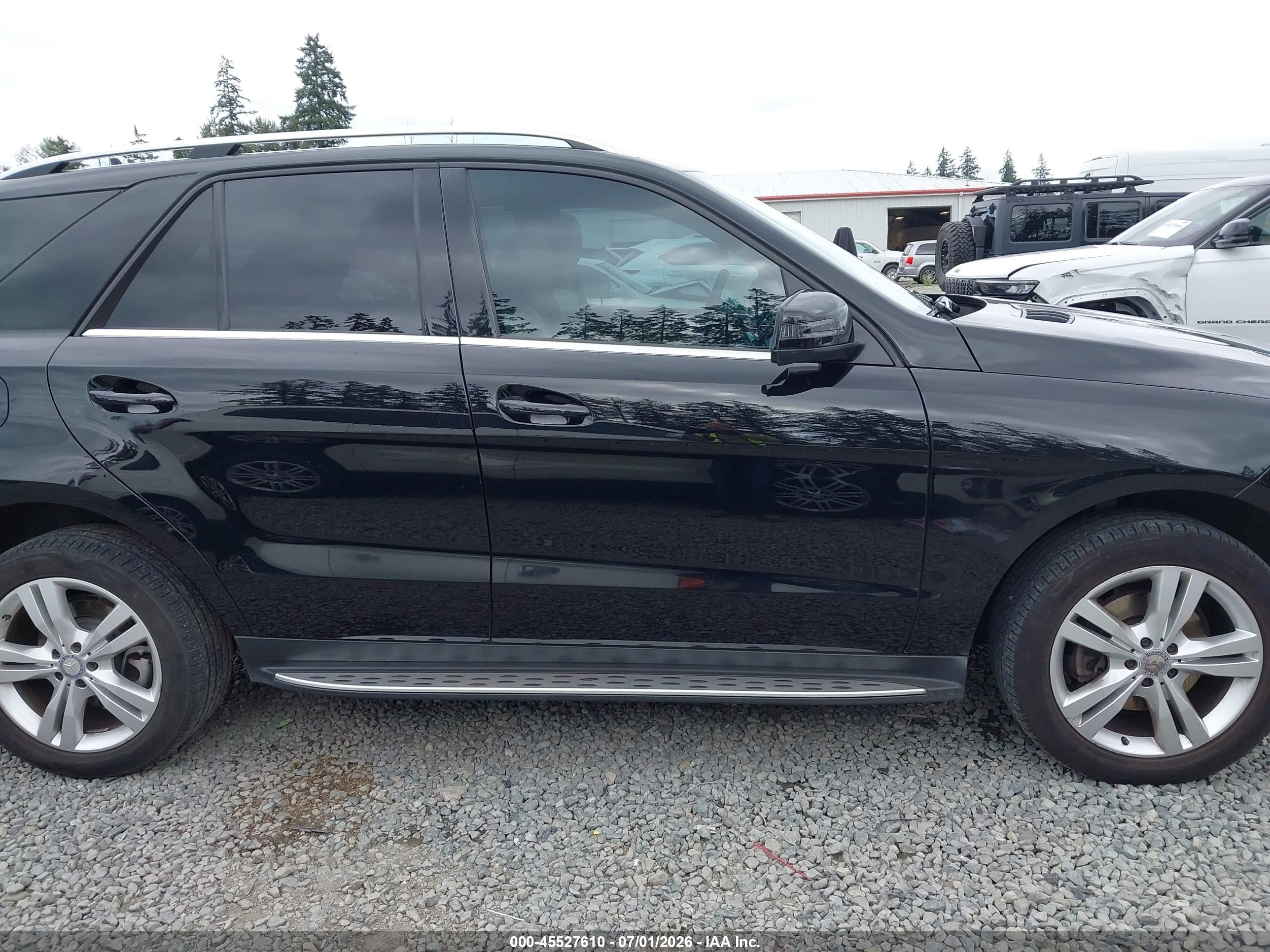 2014 Mercedes-benz Ml 350 4matic Black vin: 4JGDA5HBXEA275079