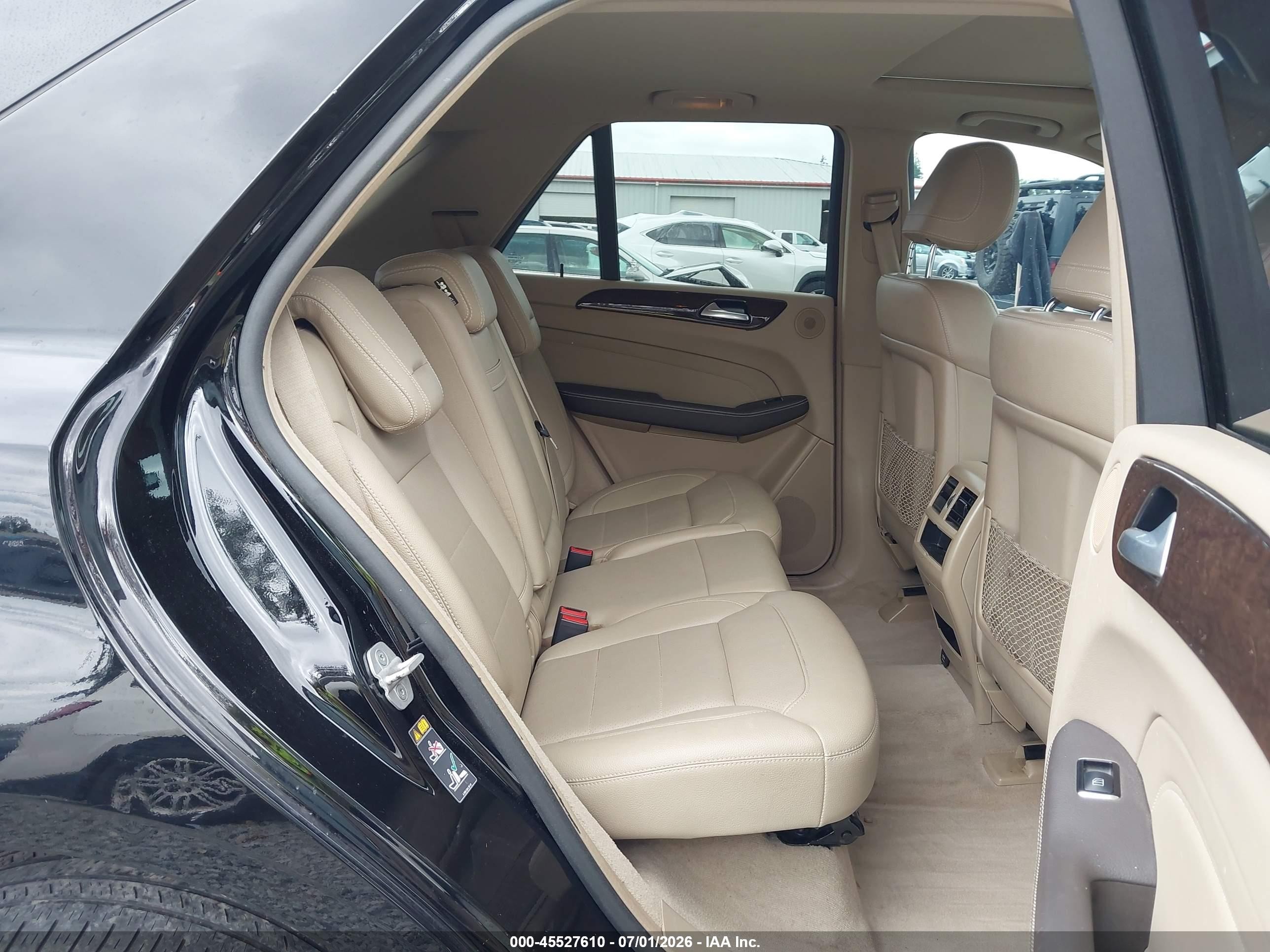 2014 Mercedes-benz Ml 350 4matic Black vin: 4JGDA5HBXEA275079