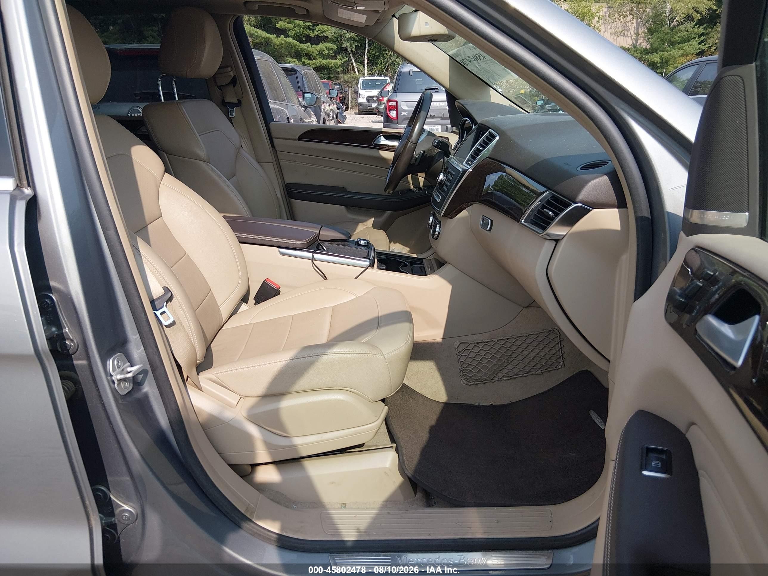 2014 Mercedes-benz Ml 350 4matic Gray vin: 4JGDA5HBXEA276068