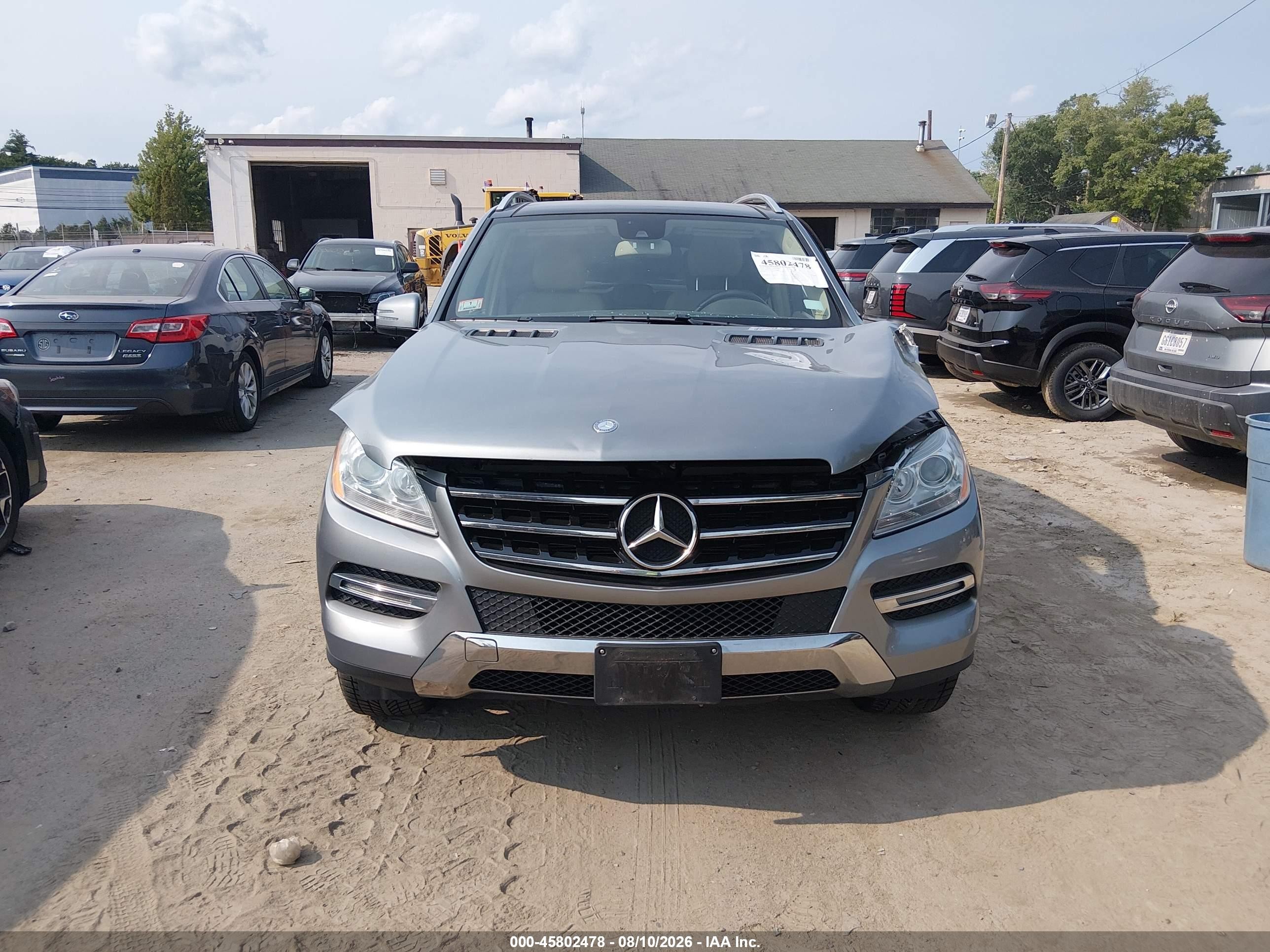 2014 Mercedes-benz Ml 350 4matic Gray vin: 4JGDA5HBXEA276068