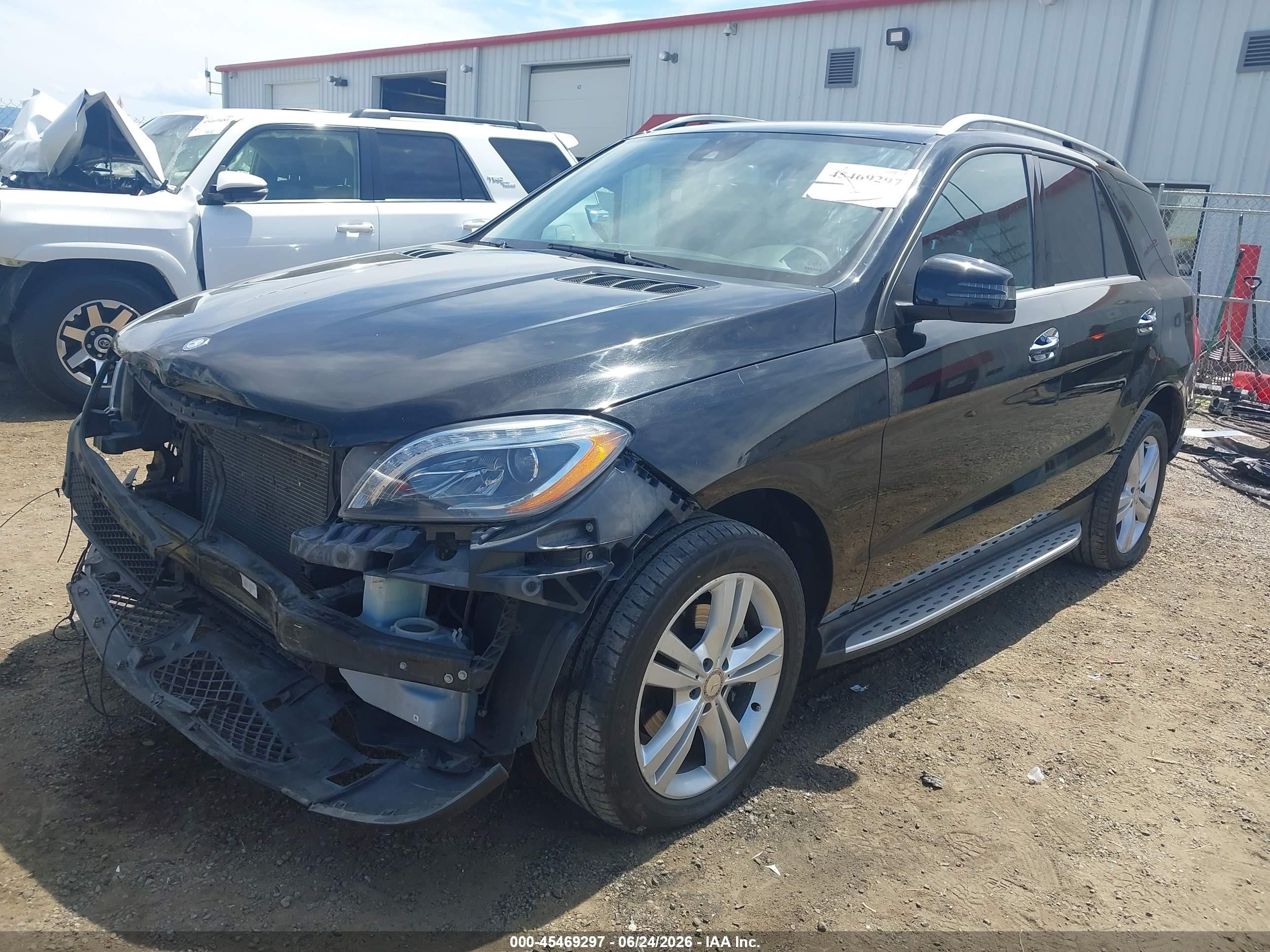 2014 Mercedes-benz Ml 350 4matic Black vin: 4JGDA5HBXEA320067