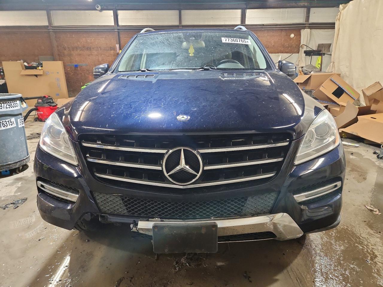 2014 Mercedes-benz Ml 350 4matic Синий vin: 4JGDA5HBXEA382164