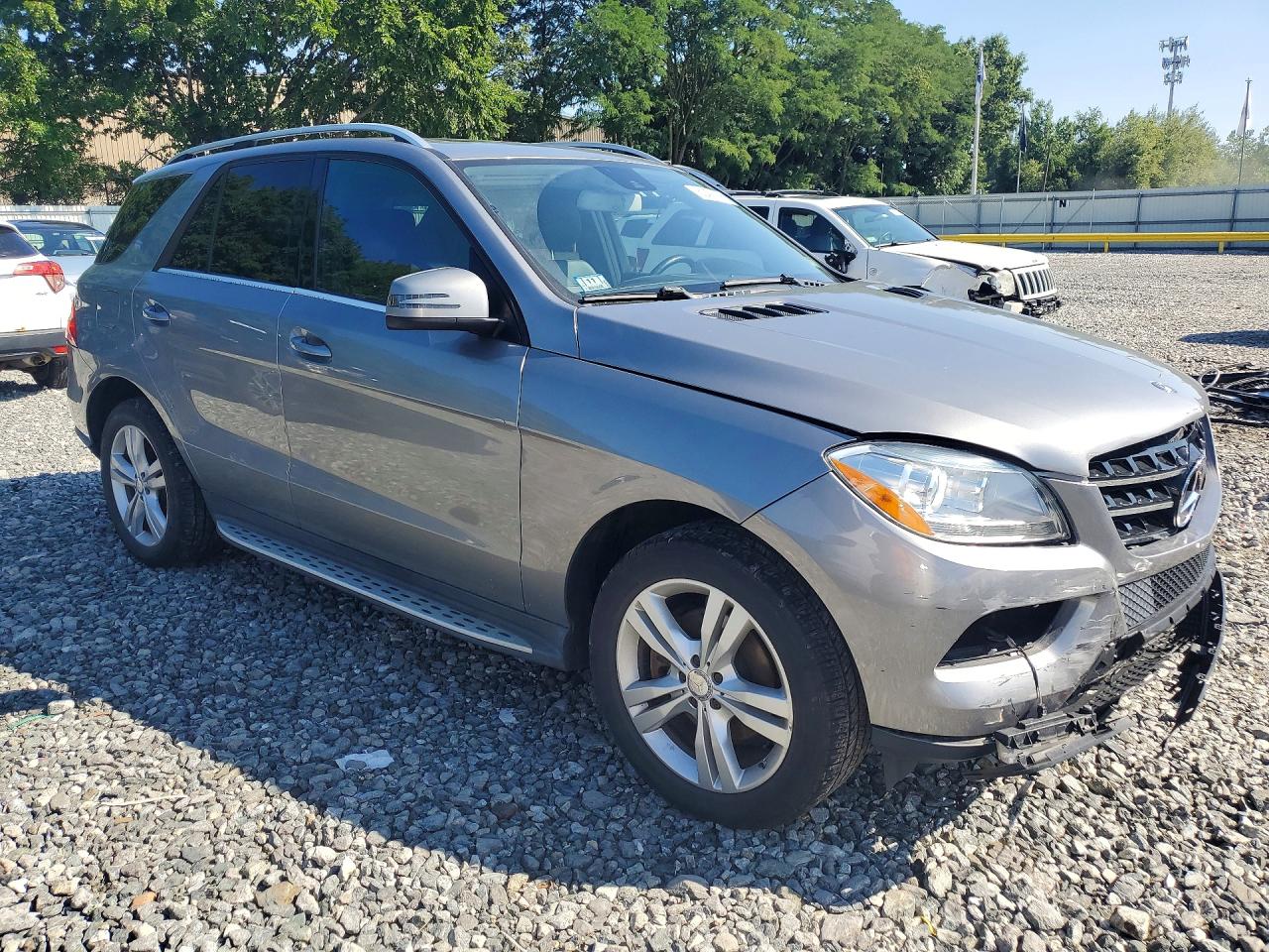 2014 Mercedes-benz Ml 350 4matic Gray vin: 4JGDA5HBXEA403305