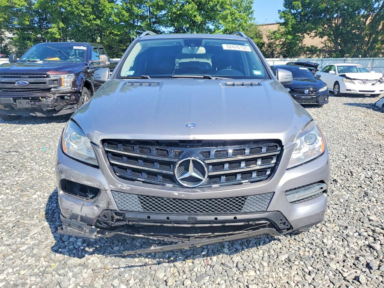 2014 Mercedes-benz Ml 350 4matic Gray vin: 4JGDA5HBXEA403305