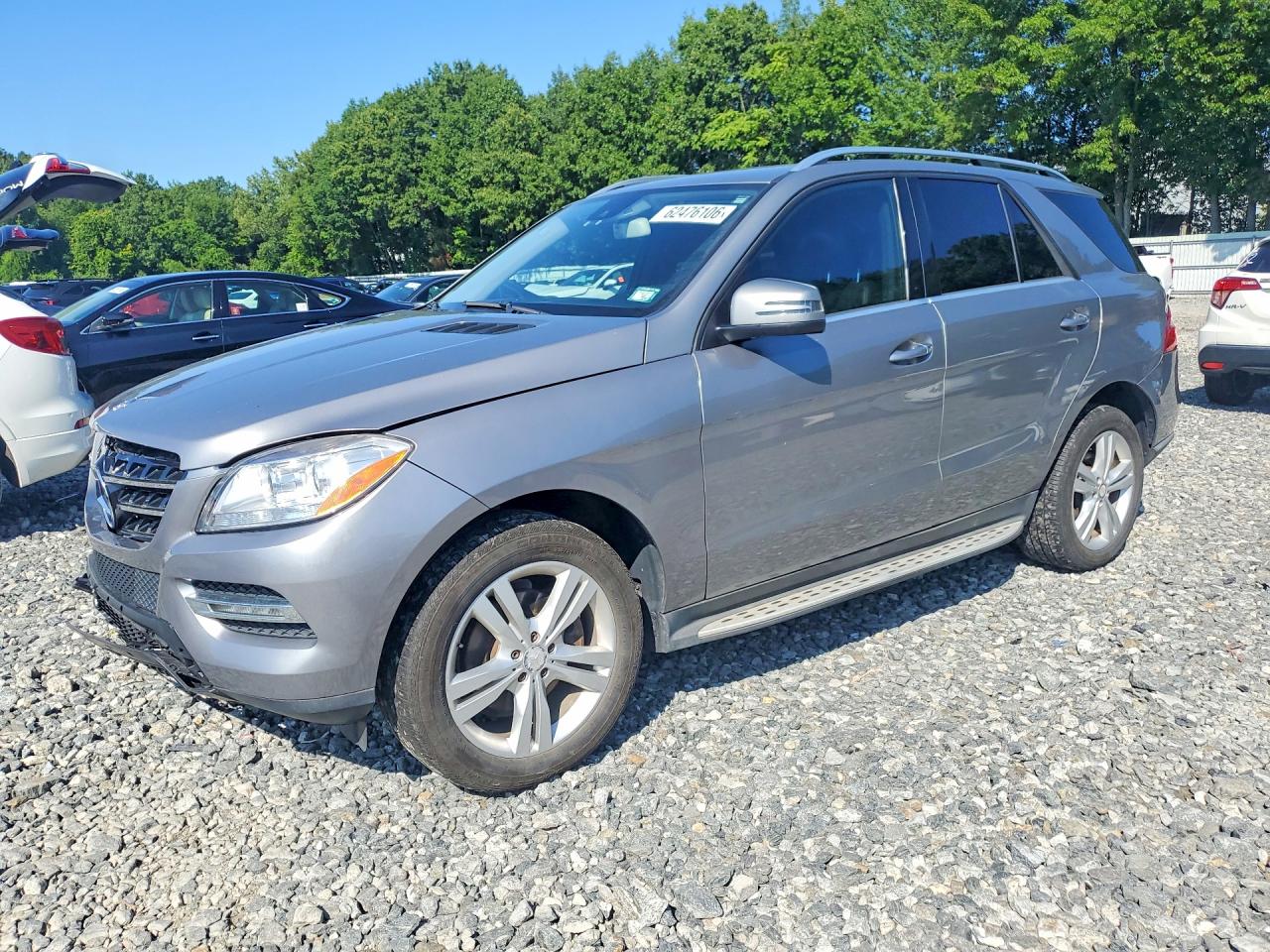 2014 Mercedes-benz Ml 350 4matic Gray vin: 4JGDA5HBXEA403305