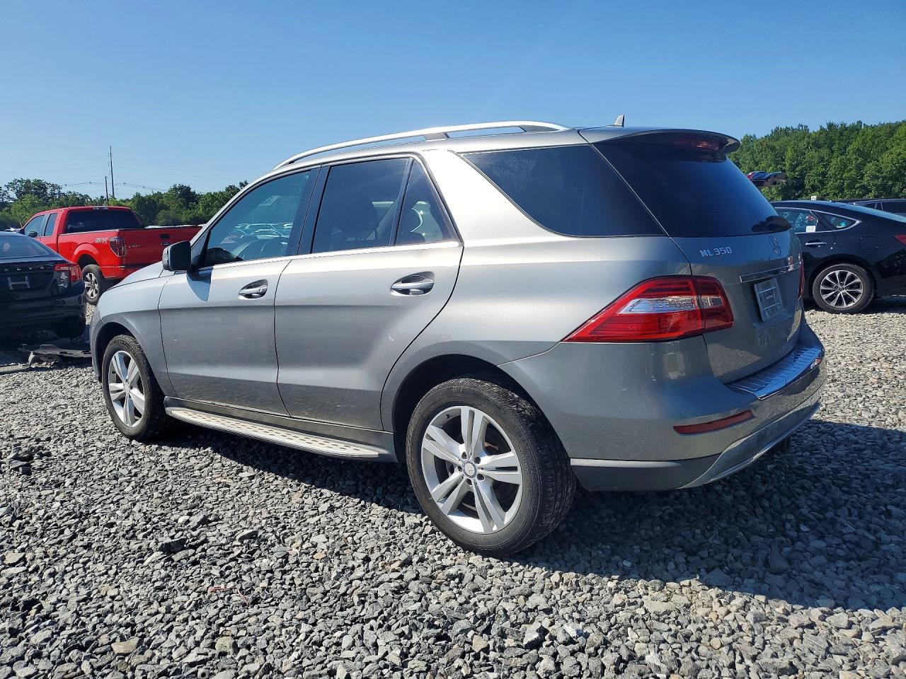 2014 Mercedes-benz Ml 350 4matic Gray vin: 4JGDA5HBXEA403305