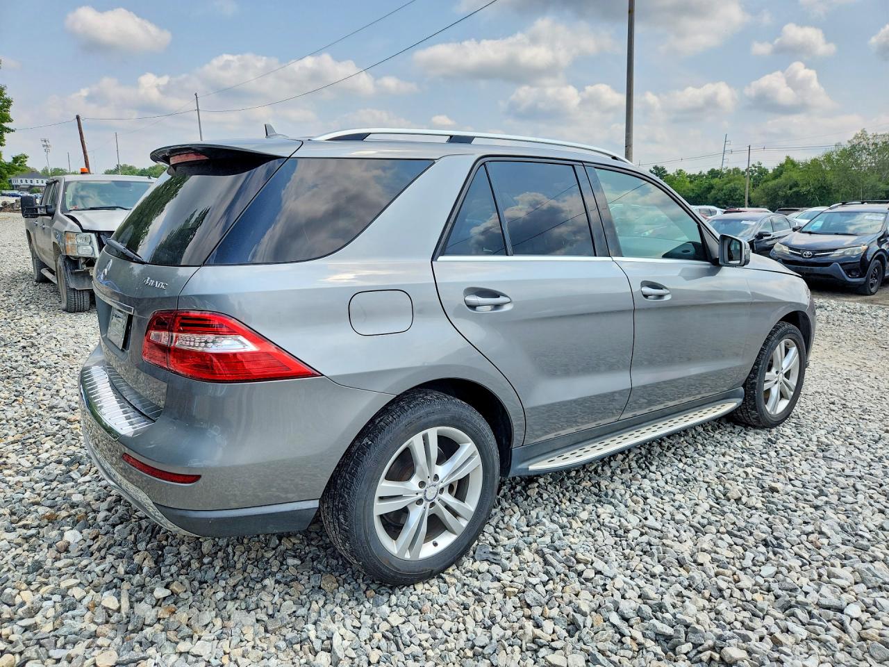 2014 Mercedes-benz Ml 350 4matic Gray vin: 4JGDA5HBXEA403305